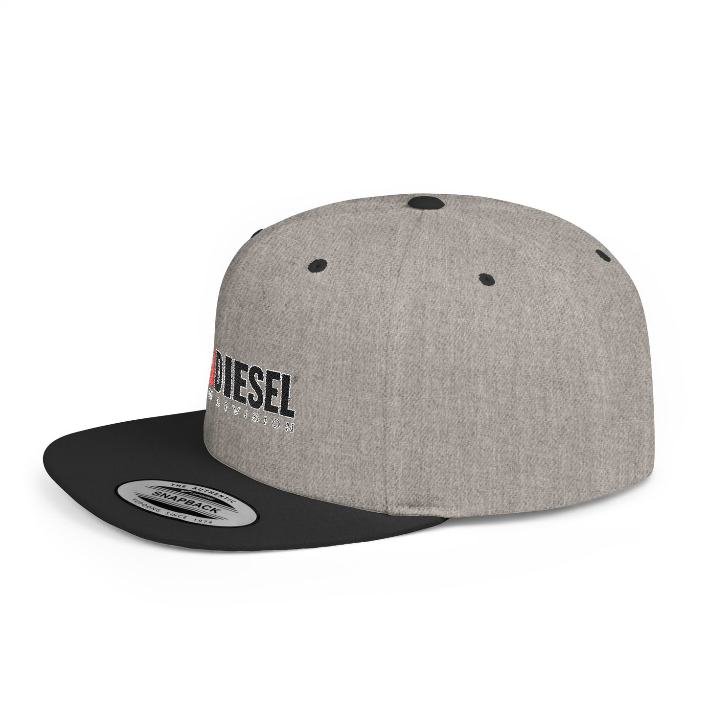 Diesel Flat Bill Snapback – Lightweight, Custom Fit, Premium Quality