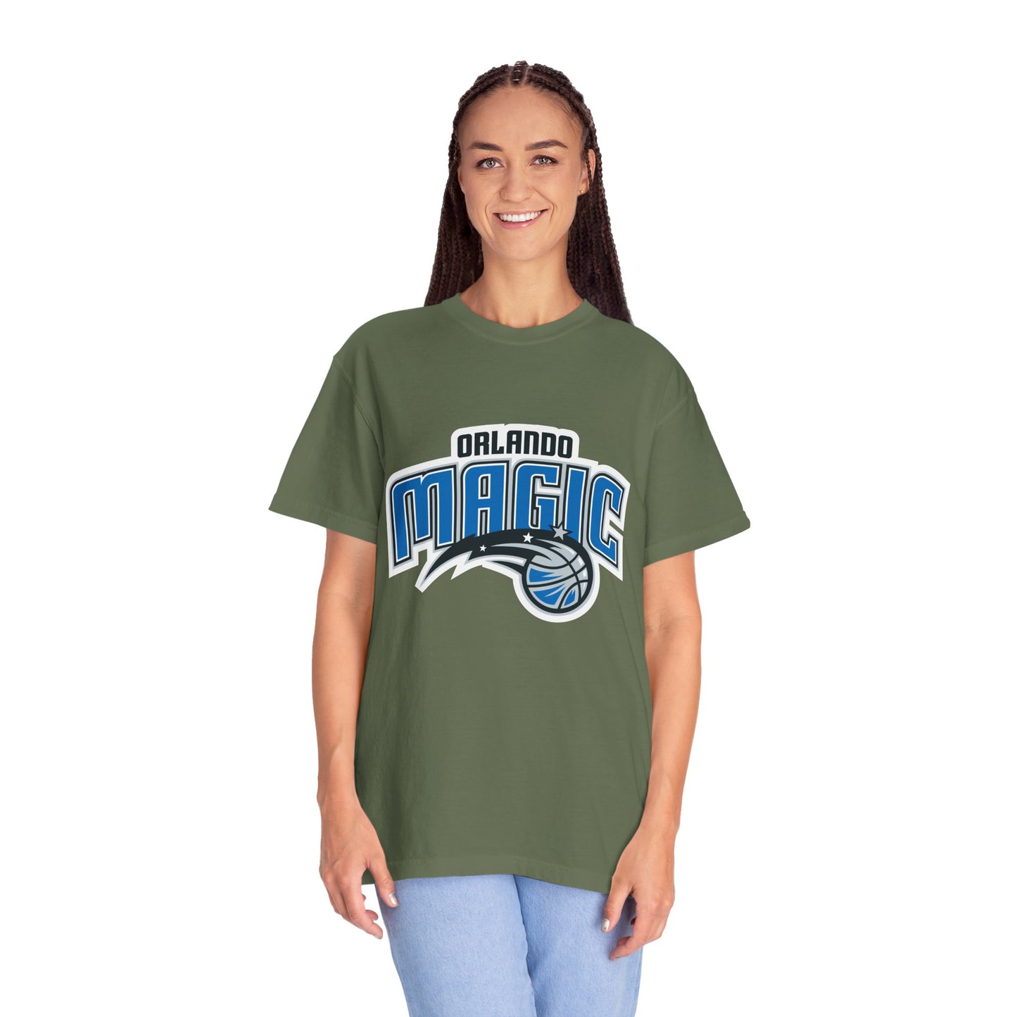 Orlando Magic Hoop Lifestyle Garment-Dyed T-Shirt – Premium Cotton Tee for Customization