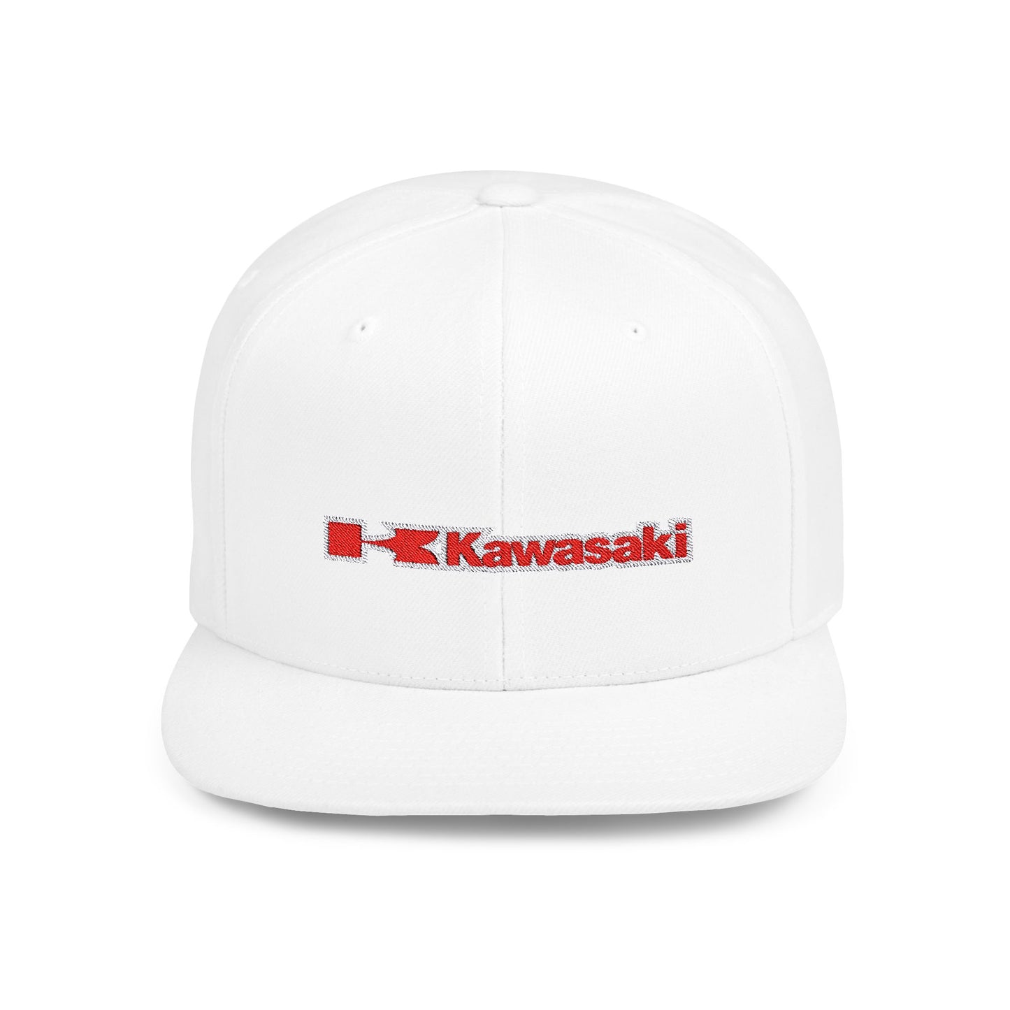 Kawasaki Motorcycle Flat Bill Snapback – Lightweight, Custom Fit, Premium Quality