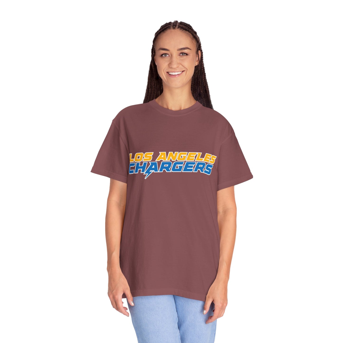 Los Angeles Chargers Gear Garment-Dyed T-Shirt – Premium Cotton Tee for Customization