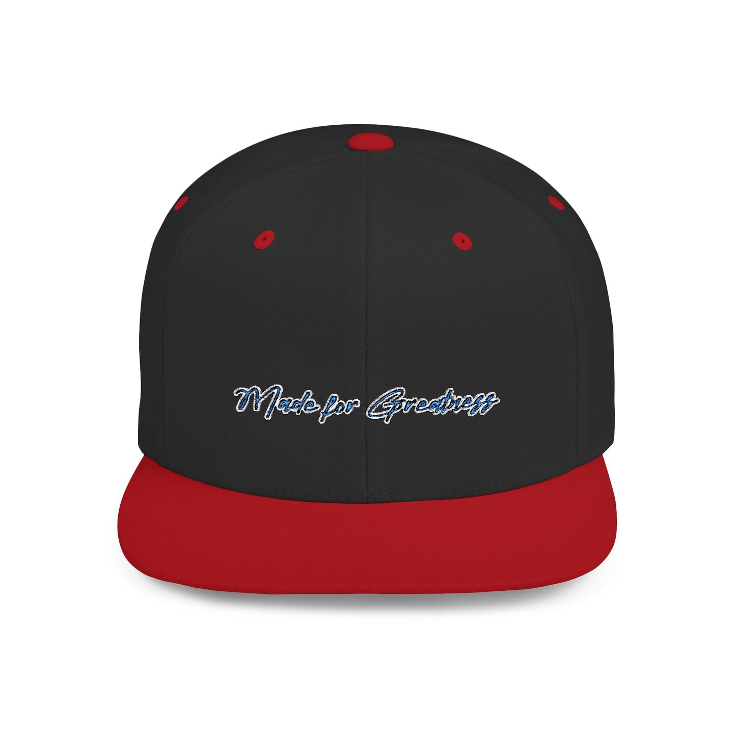 Text Made For Greatness Flat Bill Snapback – Lightweight, Custom Fit, Premium Quality