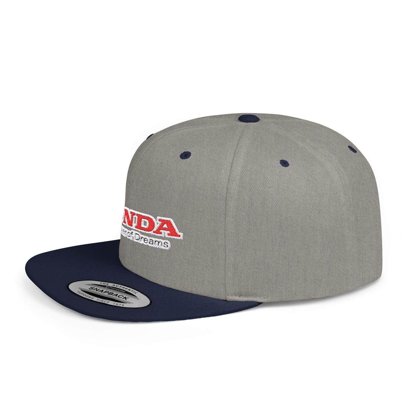 Honda Power of Dreams Flat Bill Snapback – Lightweight, Custom Fit, Premium Quality