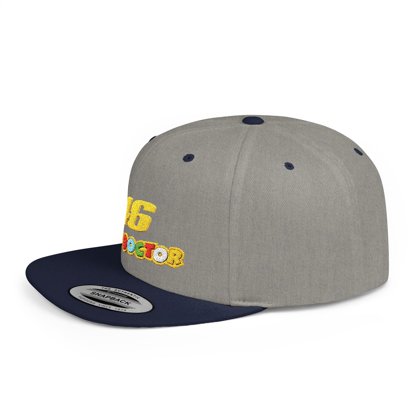 46 The Doctor Flat Bill Snapback – Lightweight, Custom Fit, Premium Quality