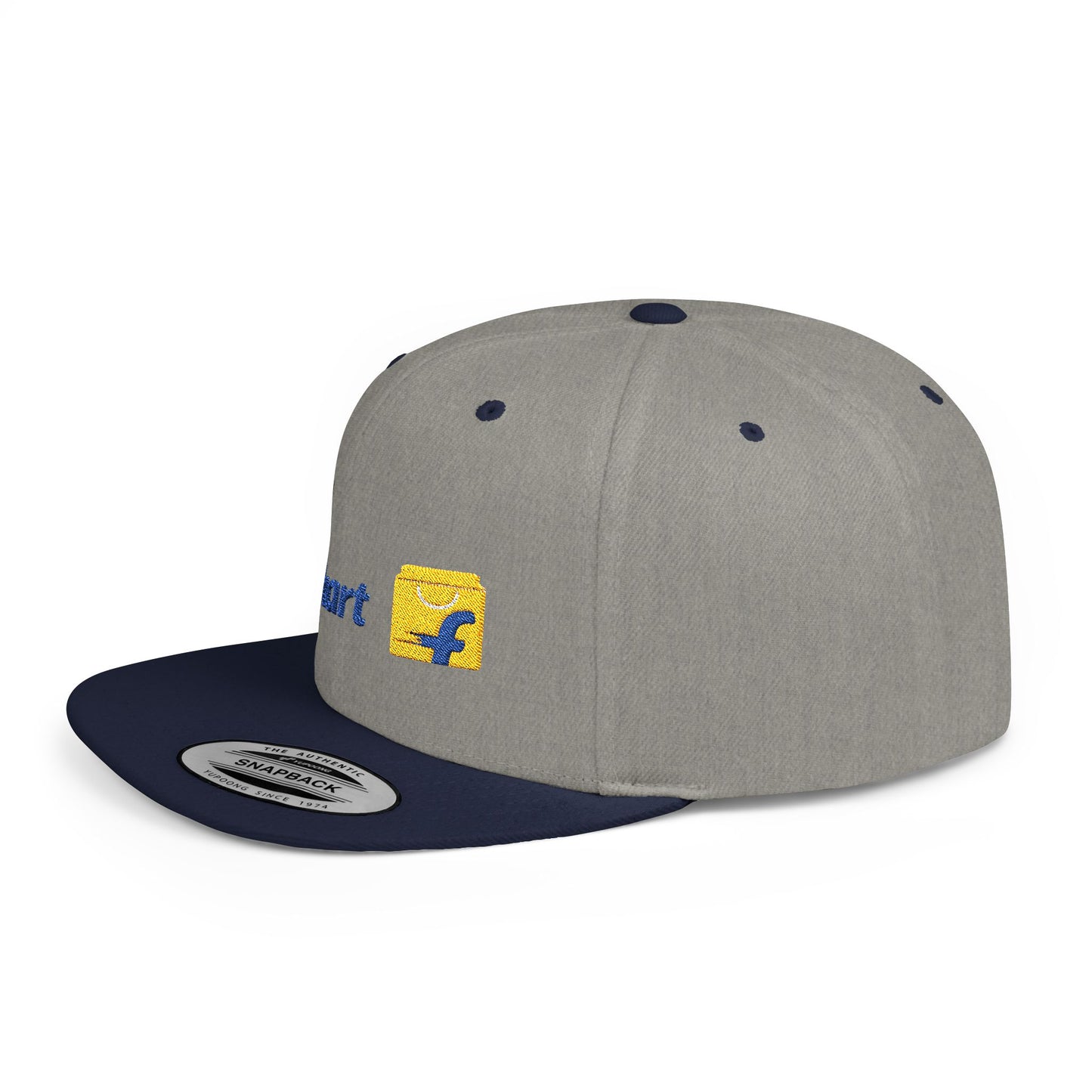 Flipkart Flat Bill Snapback – Lightweight, Custom Fit, Premium Quality