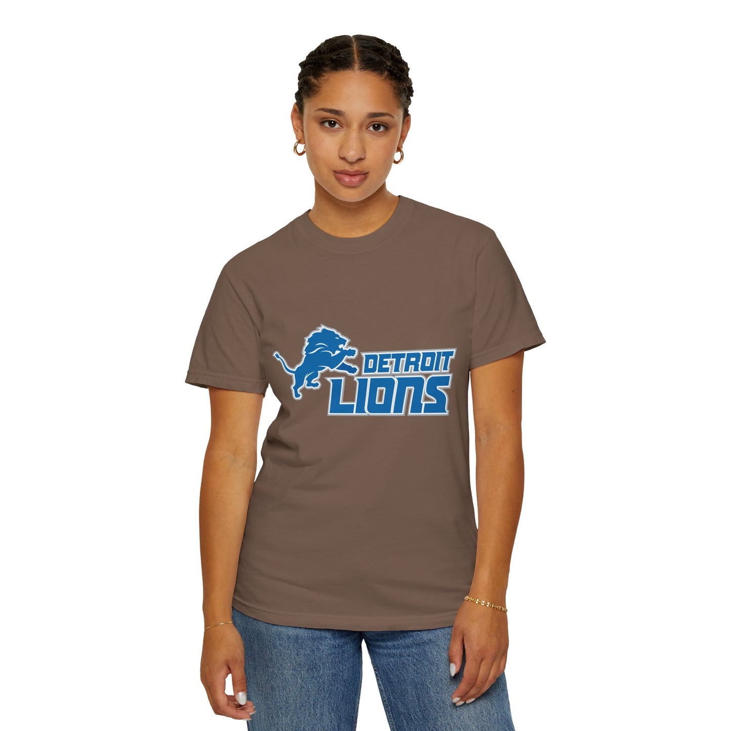 Detroit Lions Nation Garment-Dyed T-Shirt – Premium Cotton Tee for Customization