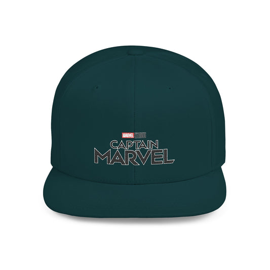 Marvel Captain Marvel Flat Bill Snapback – Lightweight, Custom Fit, Premium Quality