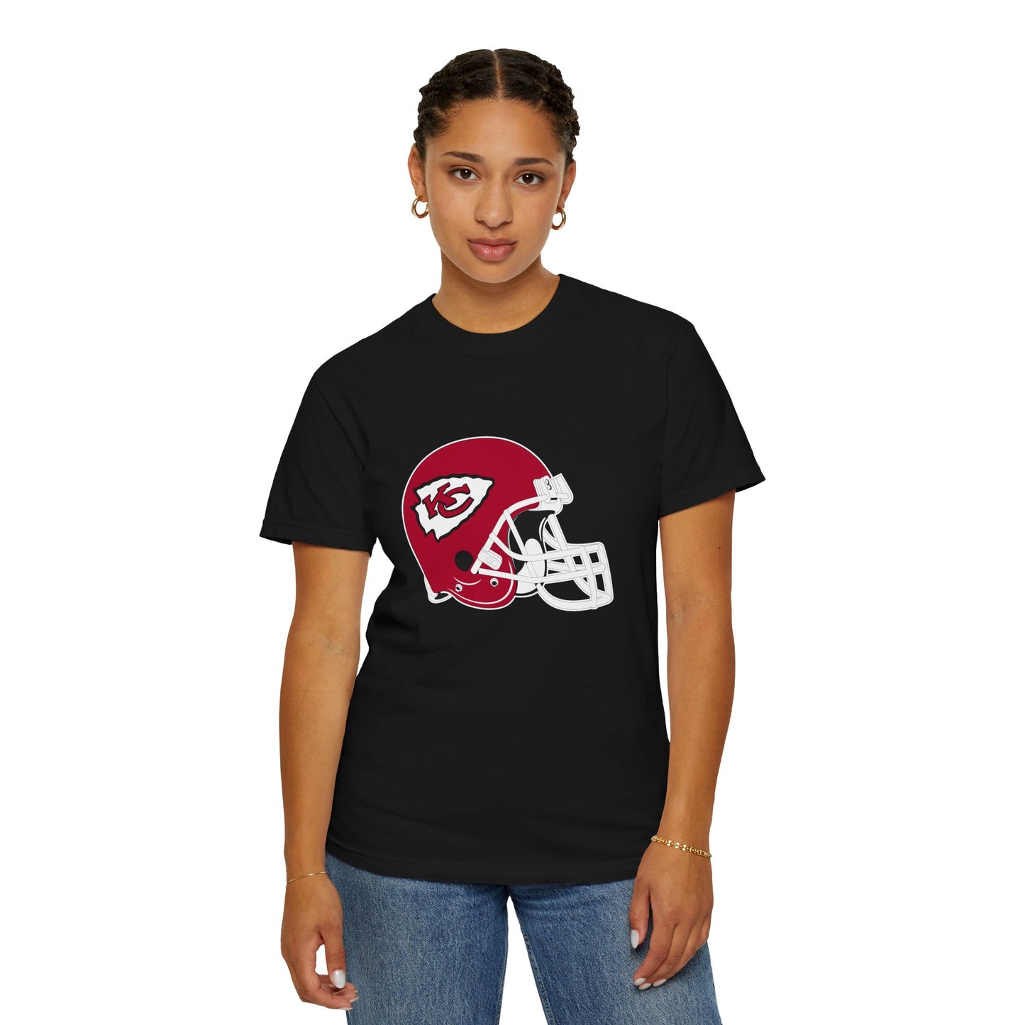 Kansas City Chiefs Football Fans Garment-Dyed T-Shirt – Premium Cotton Tee for Customization