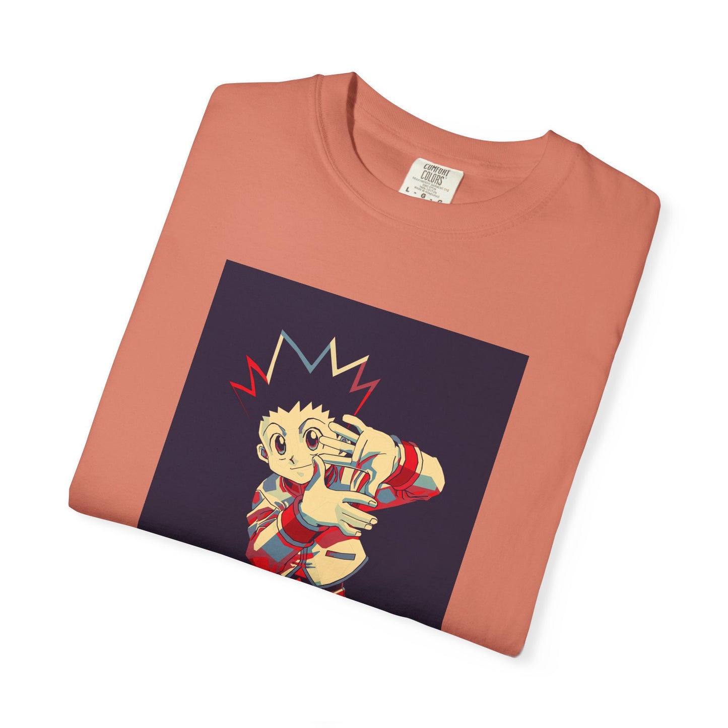 Hunter x Hunter Gon Freecss Minimalist Garment-Dyed T-Shirt – Premium Cotton Tee for Customization