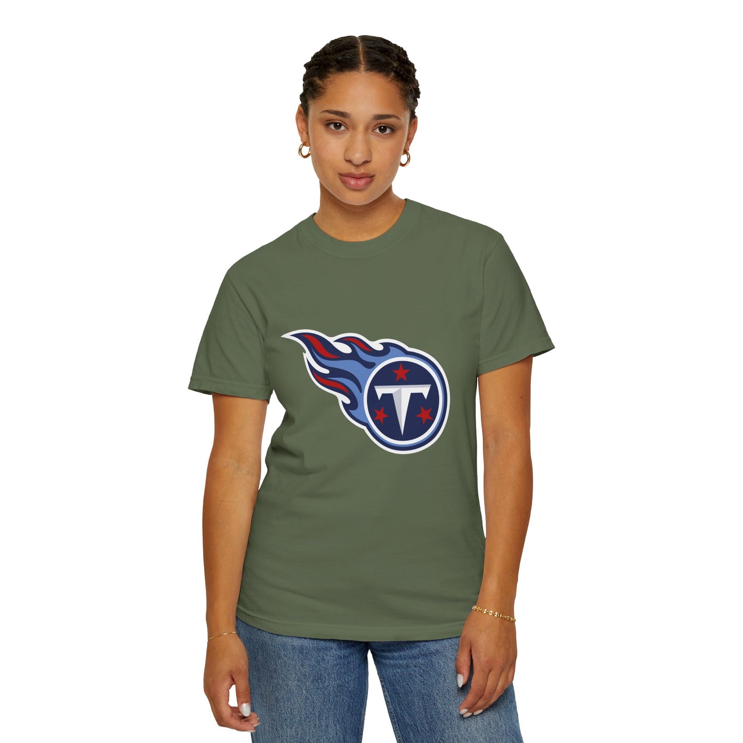 Tennessee Titans Merchandise Garment-Dyed T-Shirt – Premium Cotton Tee for Customization