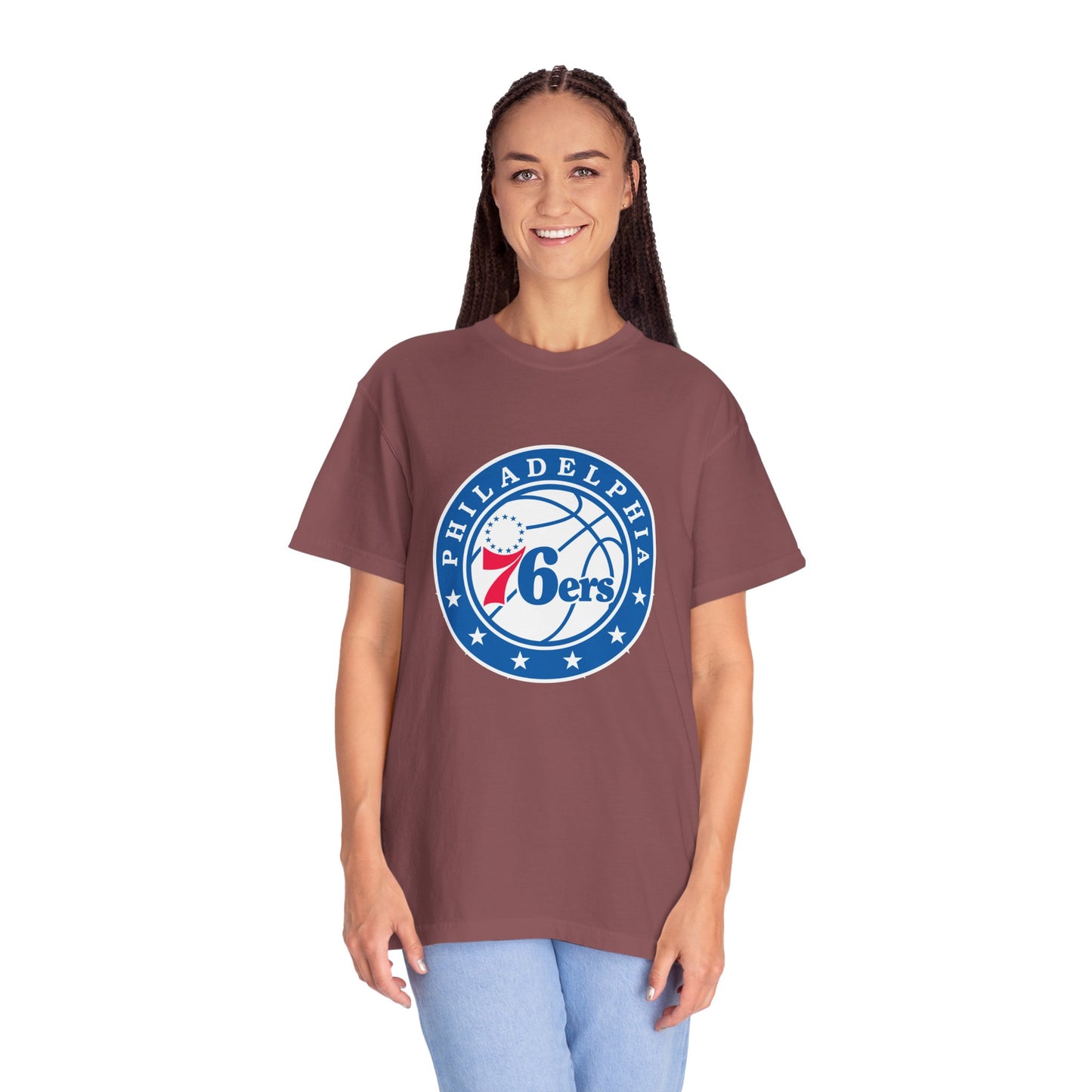 Philadelphia 76ers Basketball Life Garment-Dyed T-Shirt – Premium Cotton Tee for Customization