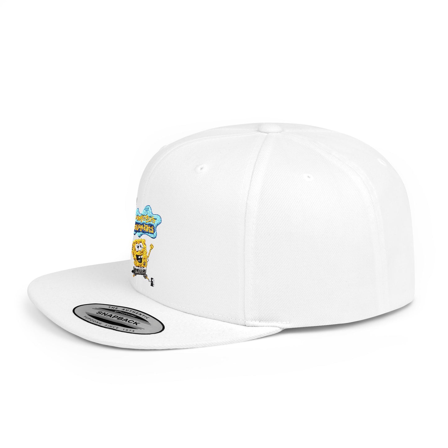 Spongebob Squarepants Flat Bill Snapback – Lightweight, Custom Fit, Premium Quality