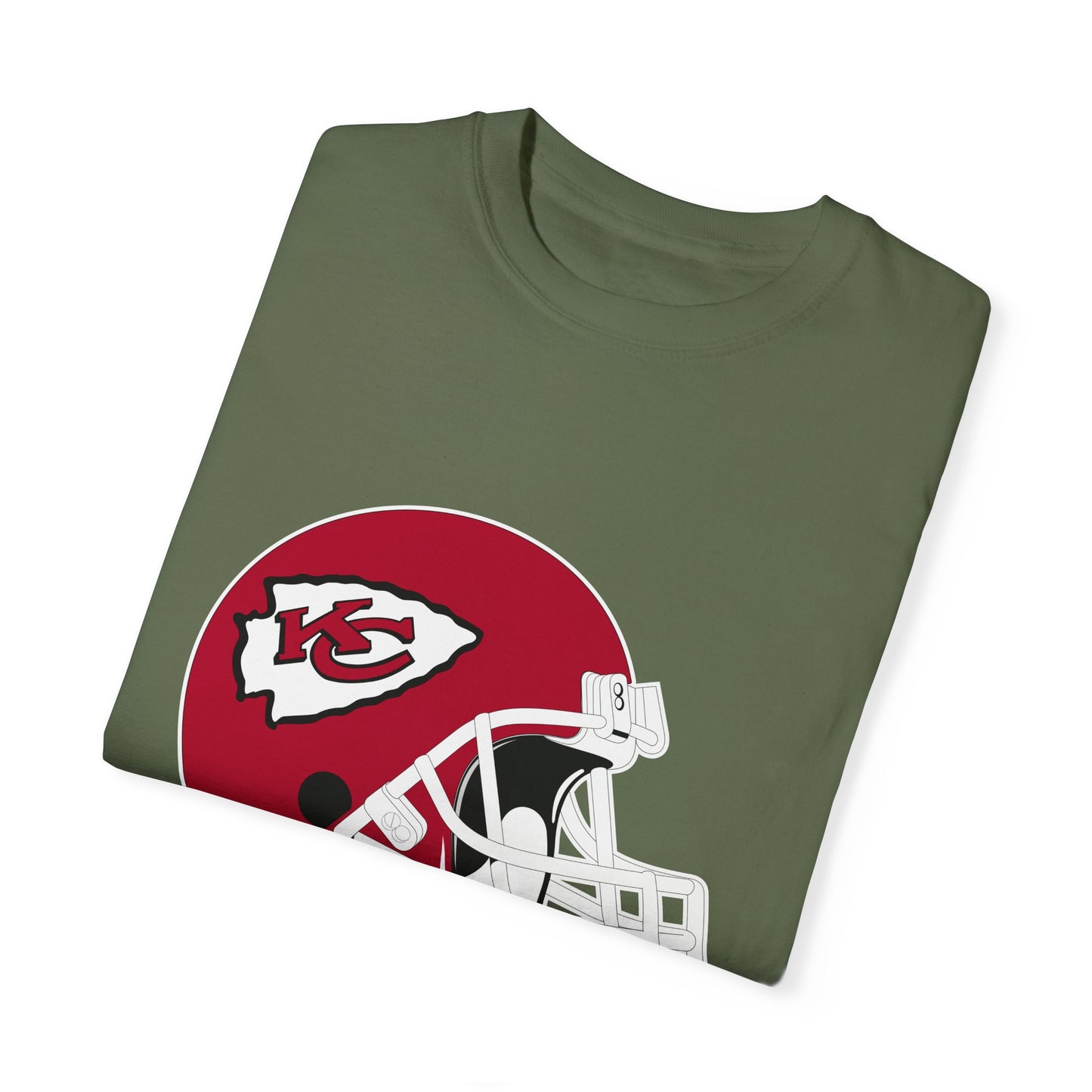 Kansas City Chiefs Football Fans Garment-Dyed T-Shirt – Premium Cotton Tee for Customization