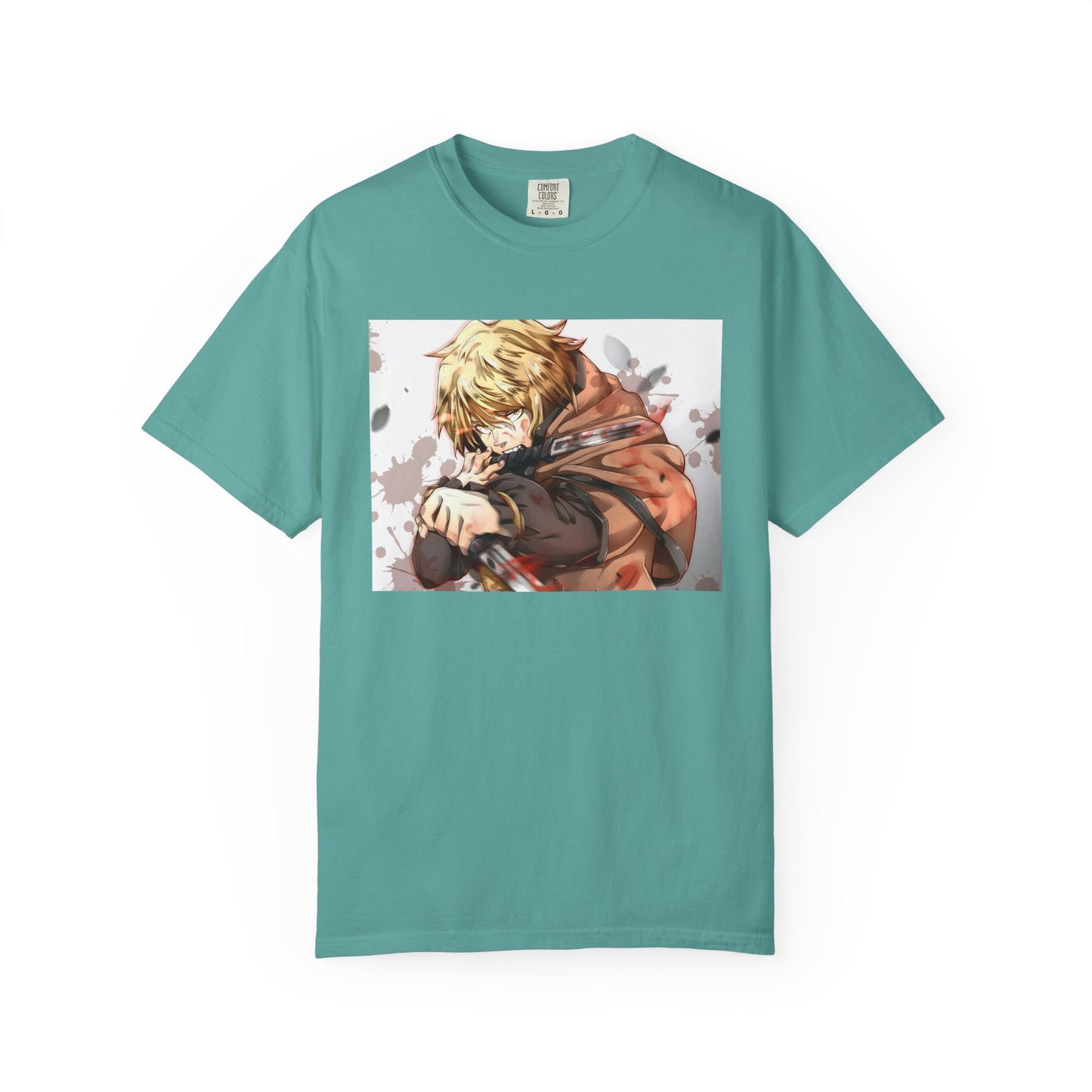Vinland Saga Manga Garment-Dyed T-Shirt – Premium Cotton Tee for Customization