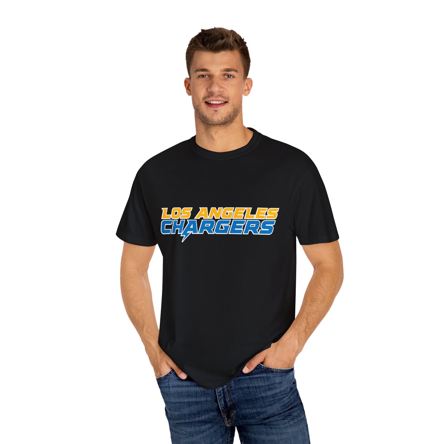 Los Angeles Chargers Gear Garment-Dyed T-Shirt – Premium Cotton Tee for Customization