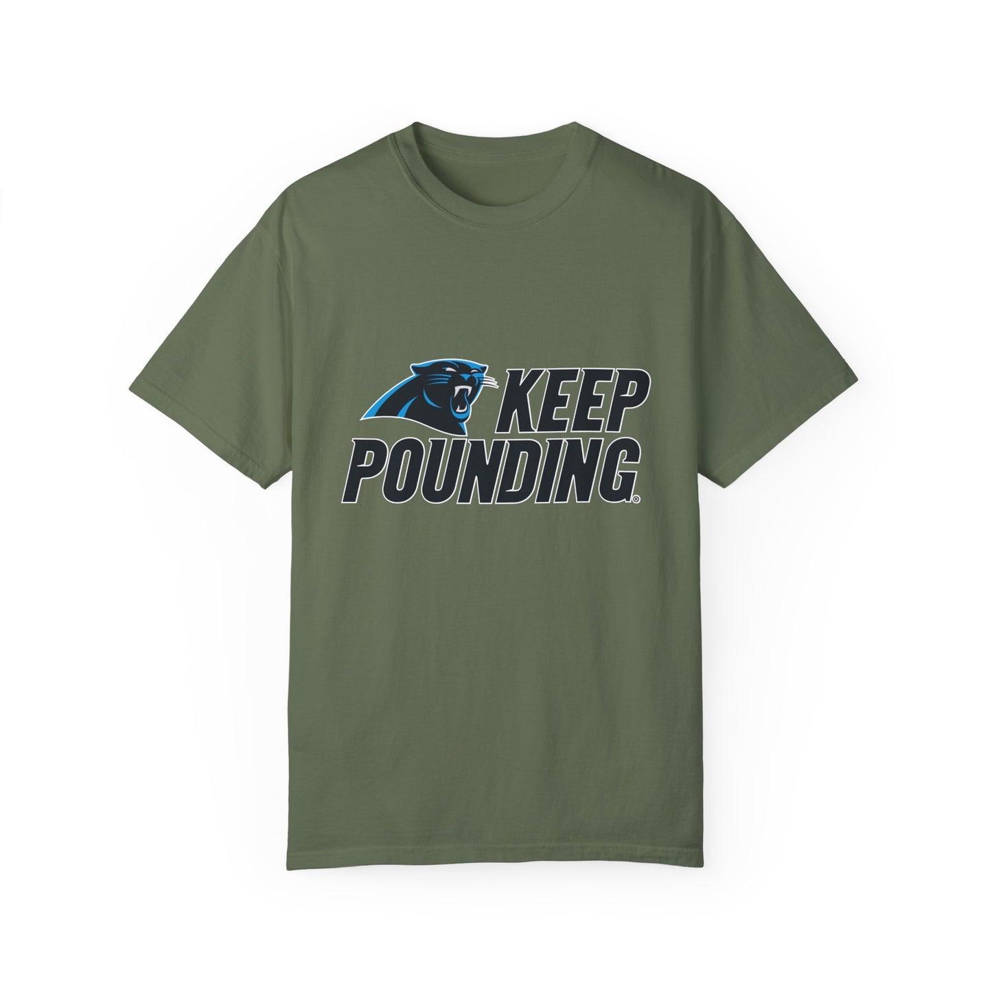 Carolina Panthers Keep Pounding Garment-Dyed T-Shirt – Premium Cotton Tee for Customization