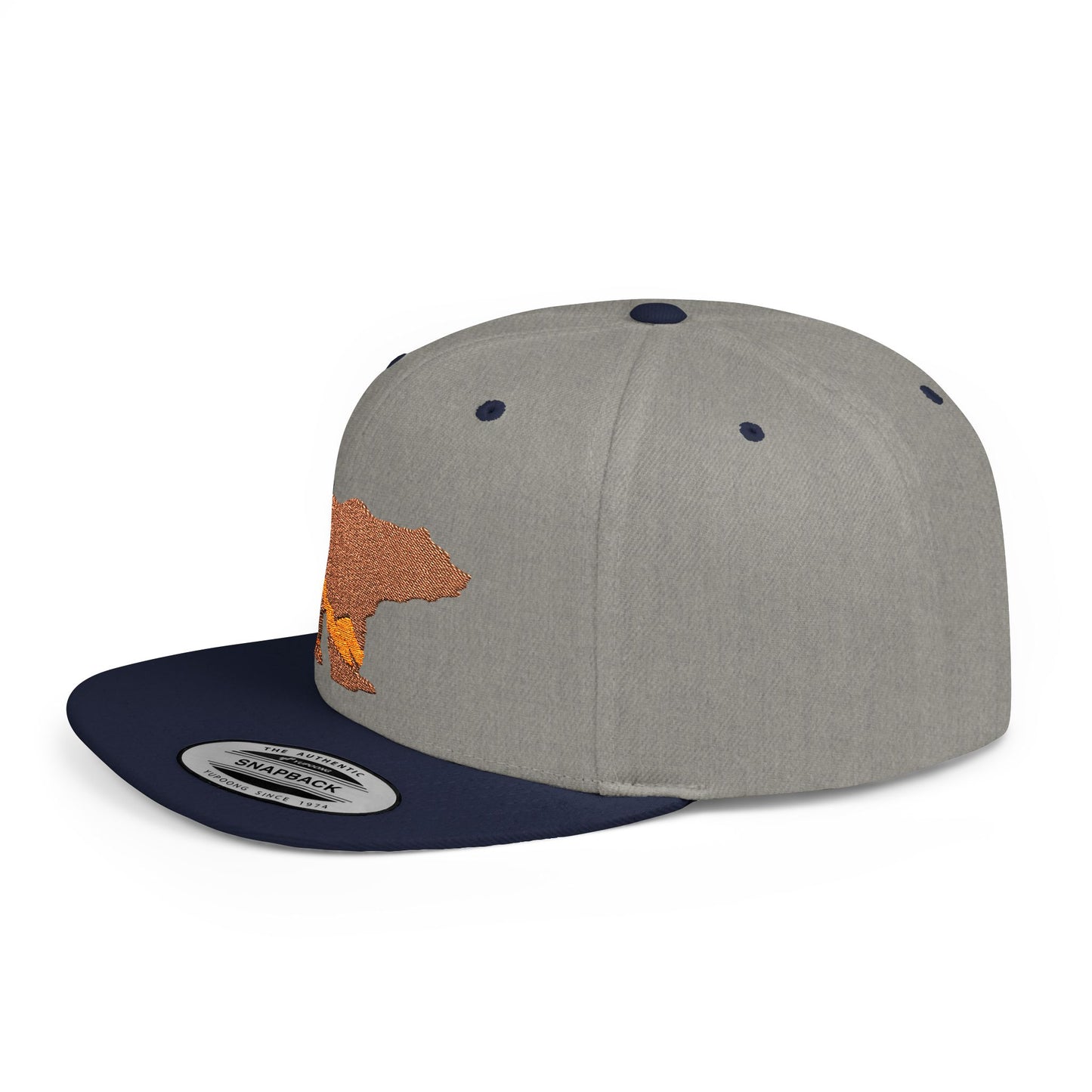 Bear Mountain Flat Bill Snapback – Lightweight, Custom Fit, Premium Quality