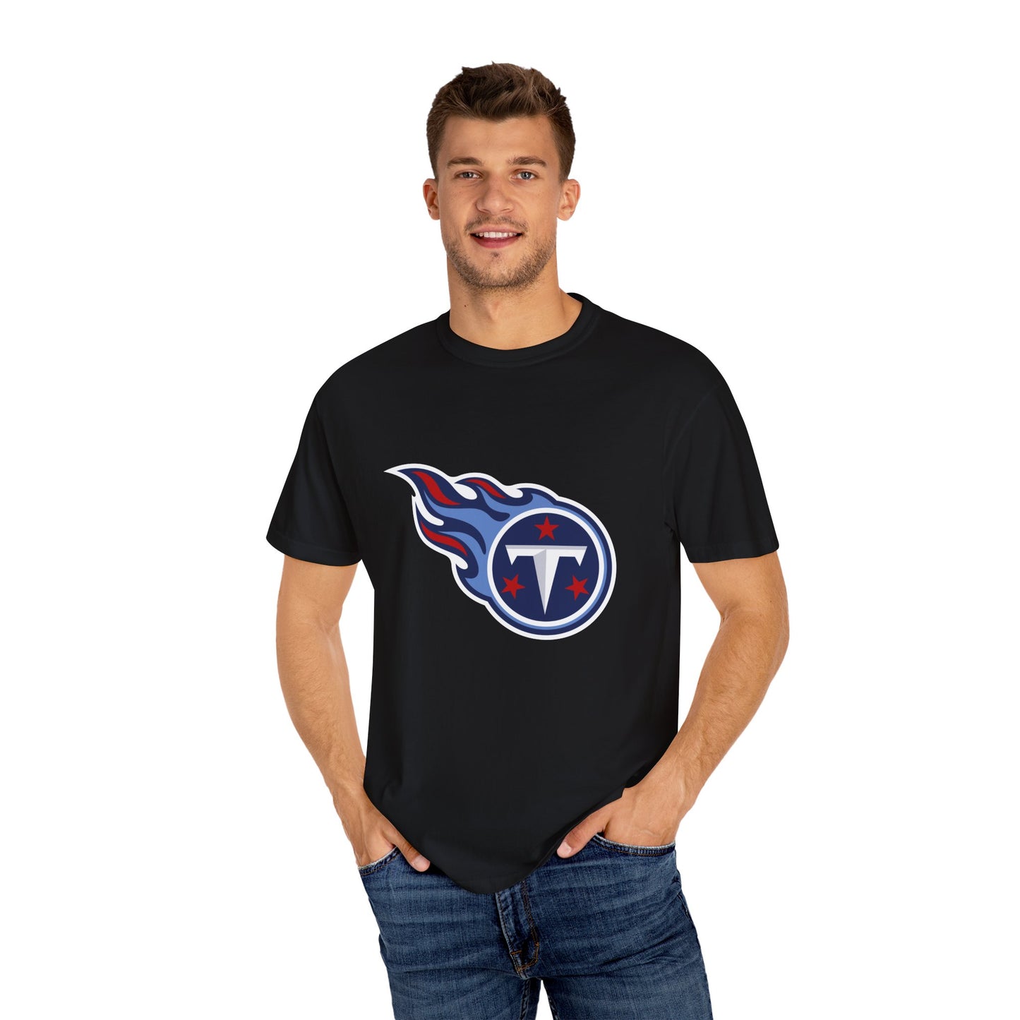 Tennessee Titans Merchandise Garment-Dyed T-Shirt – Premium Cotton Tee for Customization