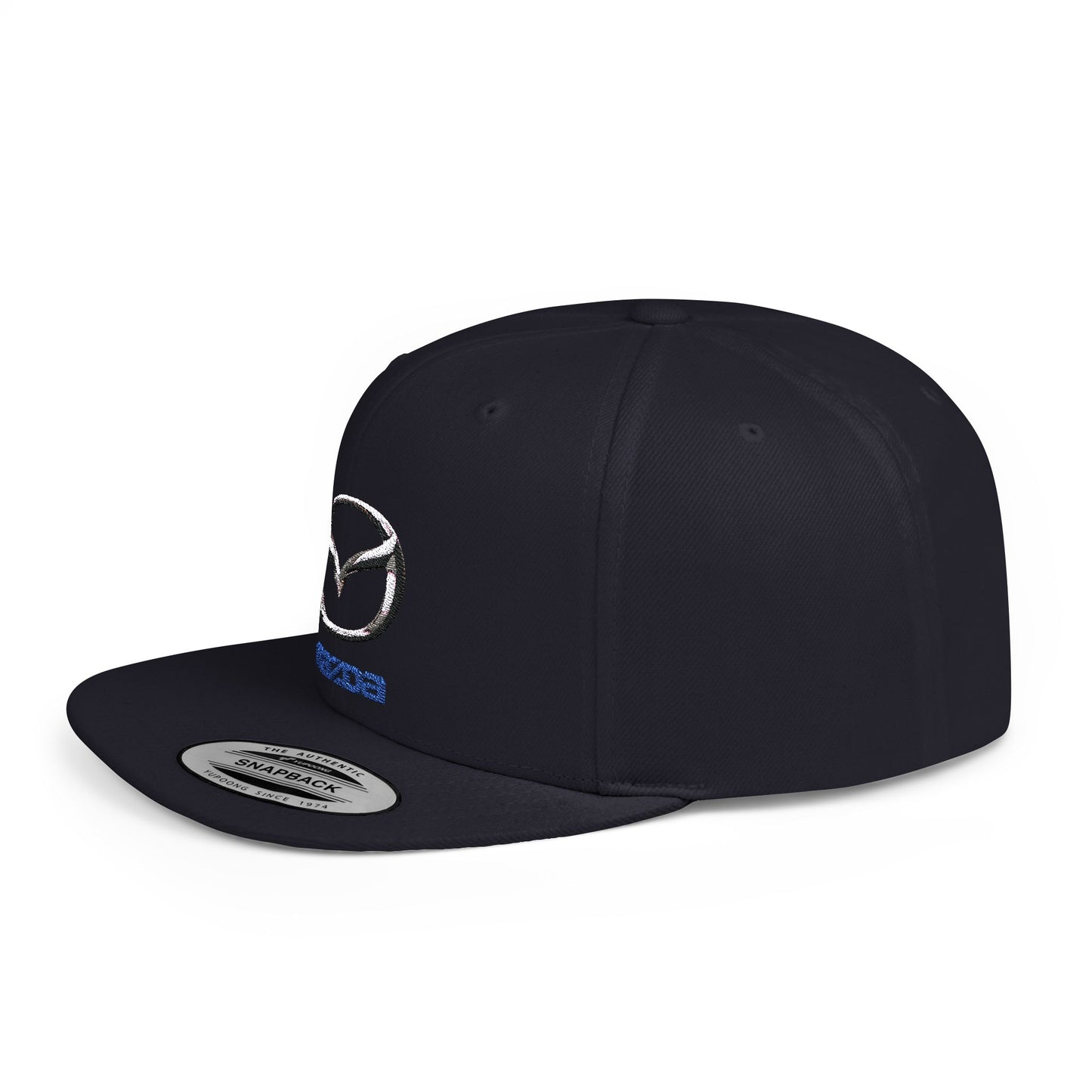 Mazda Flat Bill Snapback – Lightweight, Custom Fit, Premium Quality