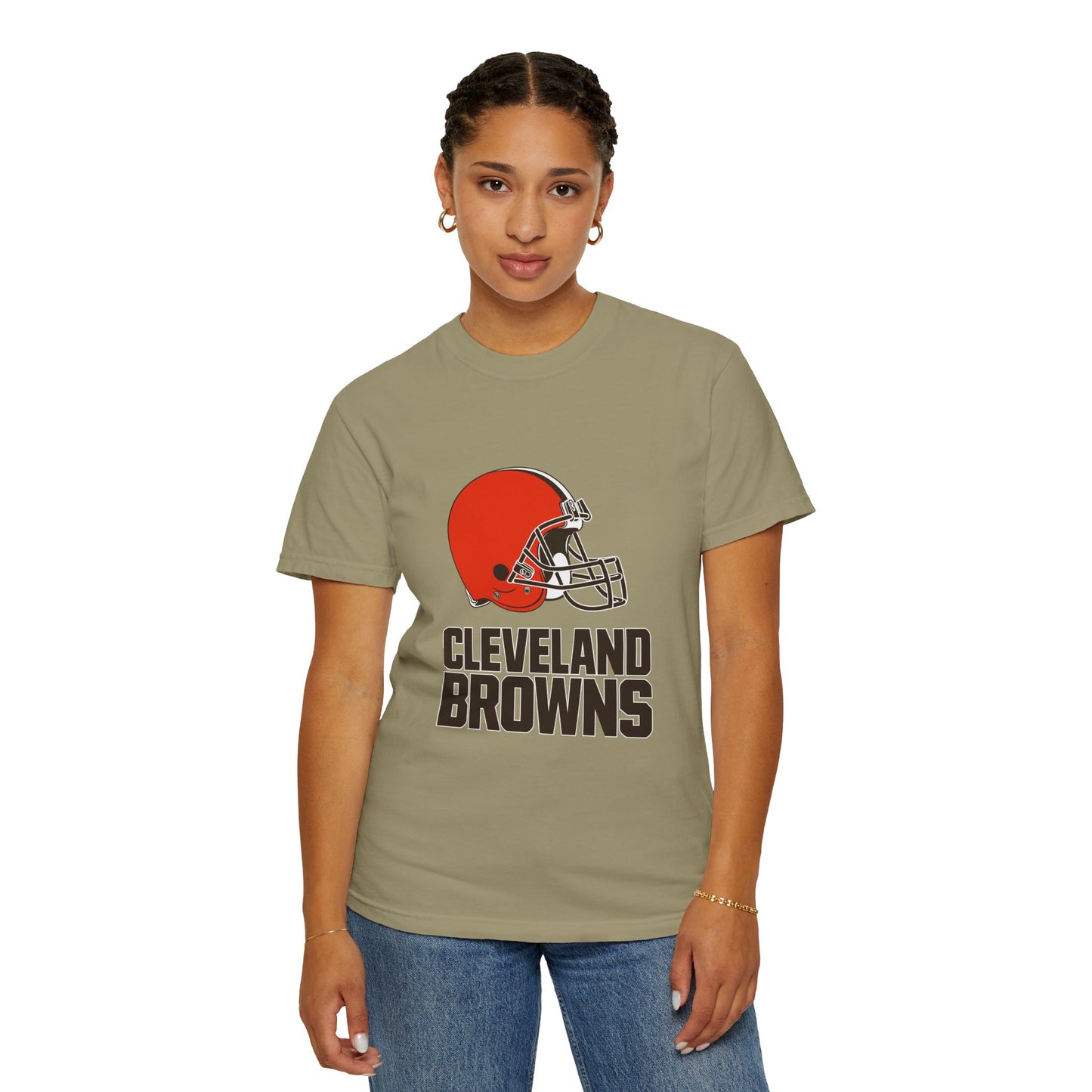 Cleveland Browns Garment-Dyed T-Shirt – Premium Cotton Tee for Customization