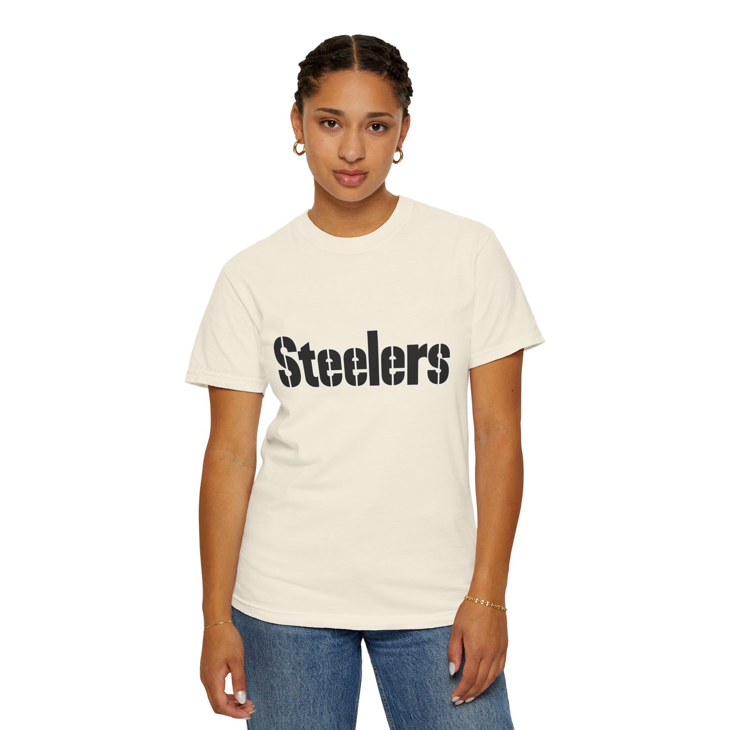 Pittsburgh Steelers Football Fan Garment-Dyed T-Shirt – Premium Cotton Tee for Customization