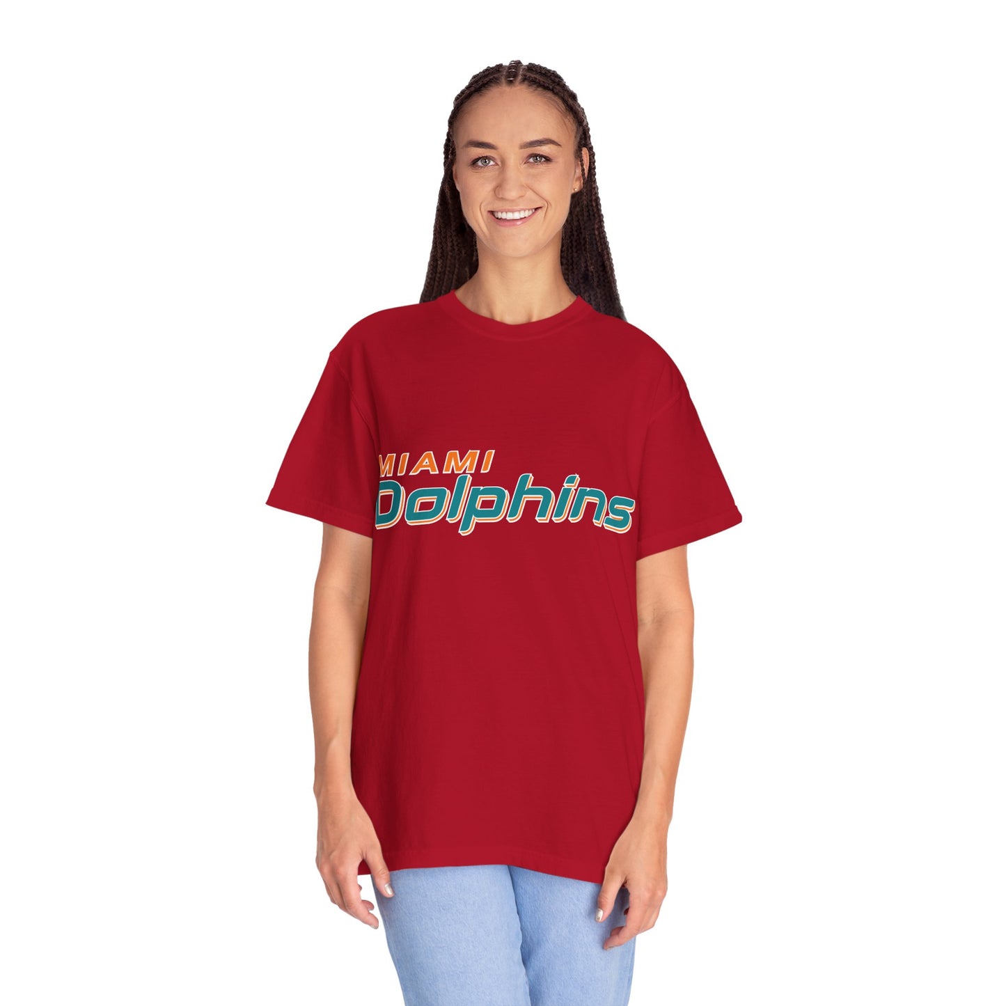 Miami Dolphins Garment-Dyed T-Shirt – Premium Cotton Tee for Customization