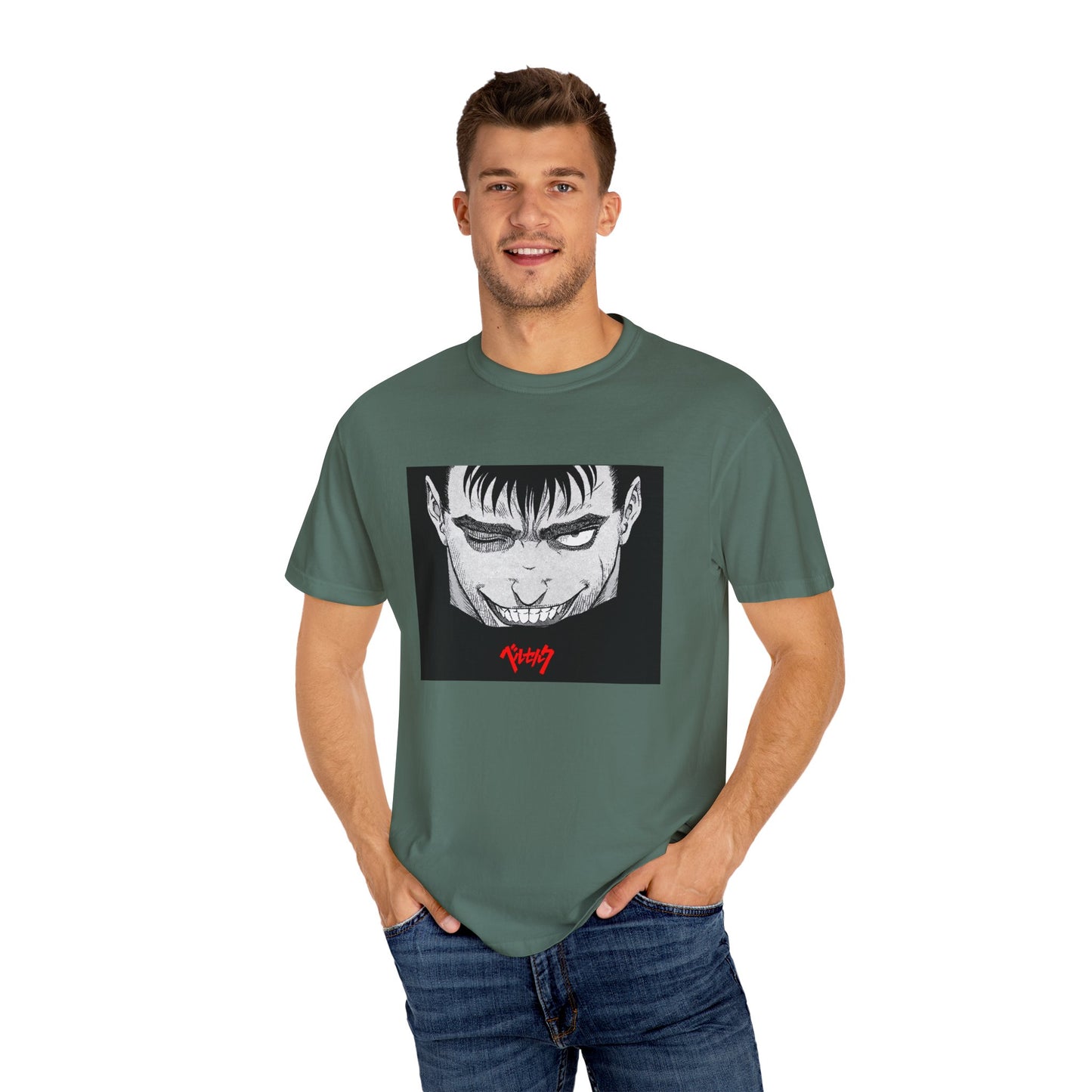 Berserk Fan Art Garment-Dyed T-Shirt – Premium Cotton Tee for Customization