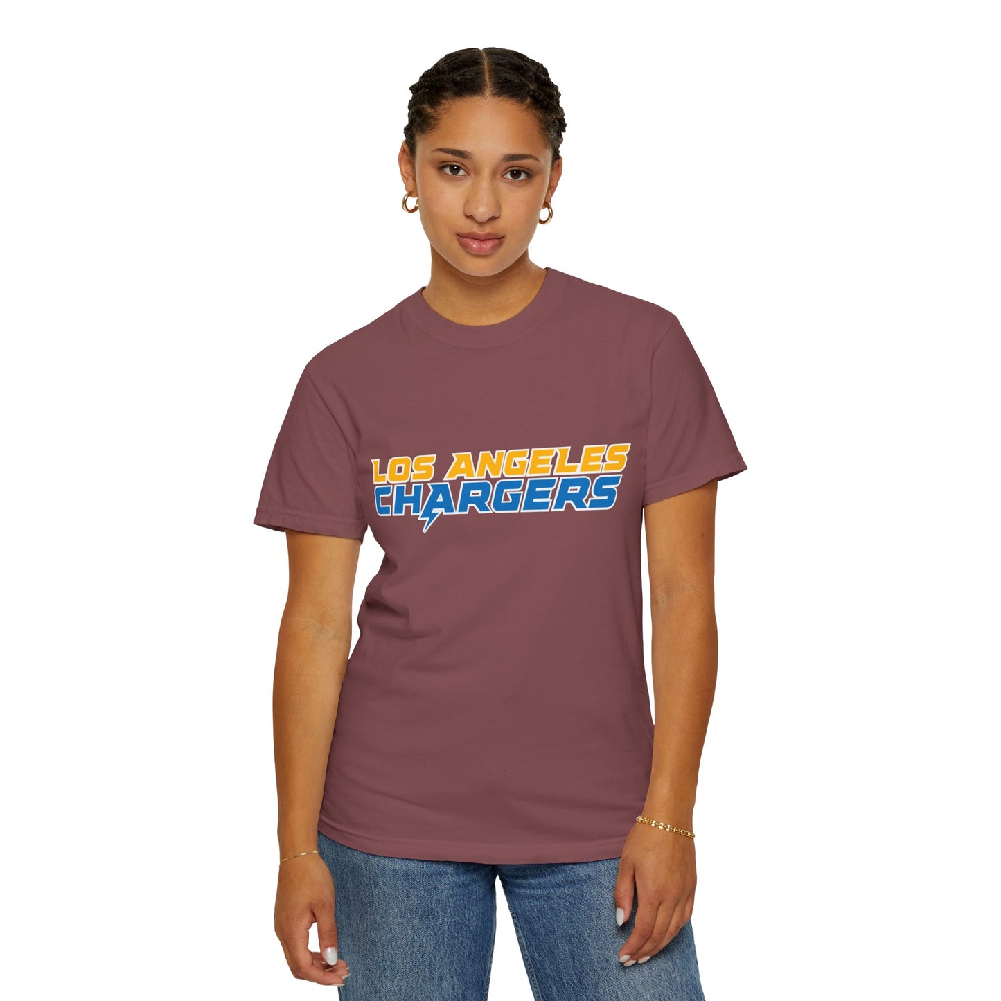 Los Angeles Chargers Gear Garment-Dyed T-Shirt – Premium Cotton Tee for Customization