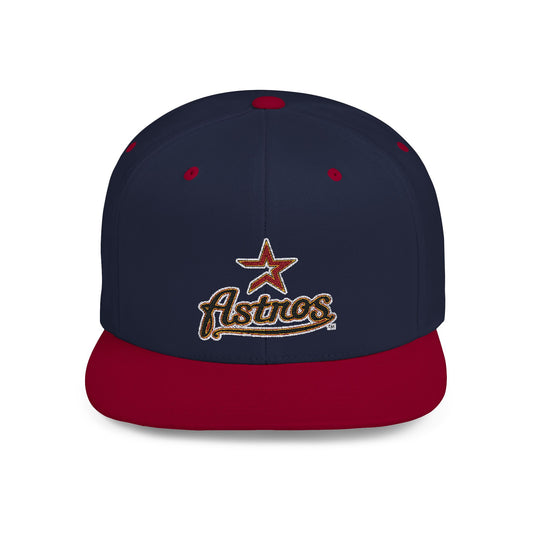 Houston Astros Flat Bill Snapback – Lightweight, Custom Fit, Premium Quality