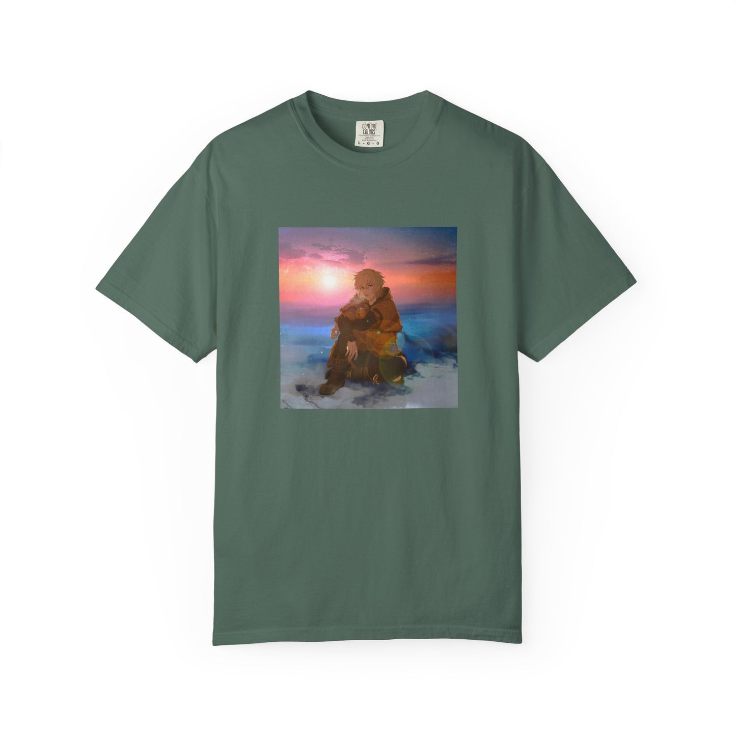 Vinland Saga Thorfinn Garment-Dyed T-Shirt – Premium Cotton Tee for Customization