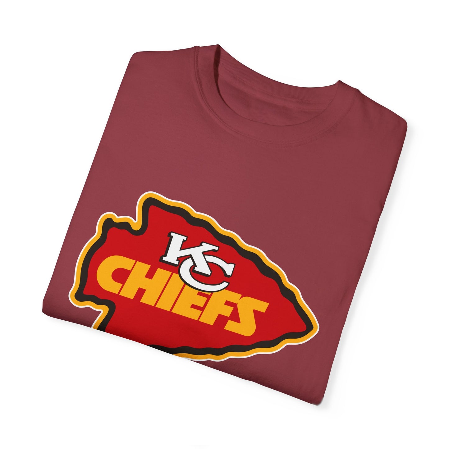 Kansas City Chiefs Apparel Garment-Dyed T-Shirt – Premium Cotton Tee for Customization