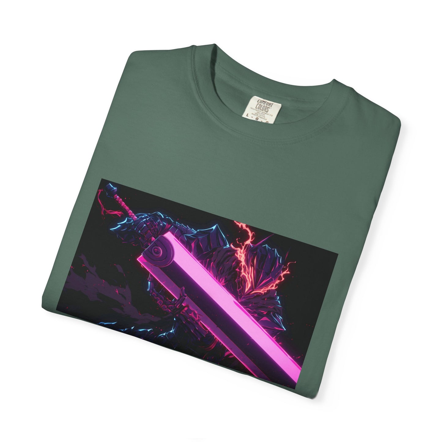 Berserk Neon Guts Purple Garment-Dyed T-Shirt – Premium Cotton Tee
