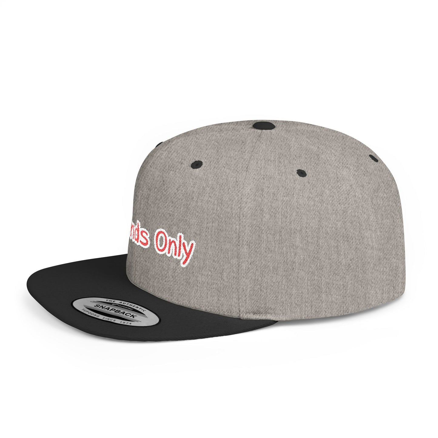 Text Legends Only Flat Bill Snapback – Lightweight, Custom Fit, Premium Quality