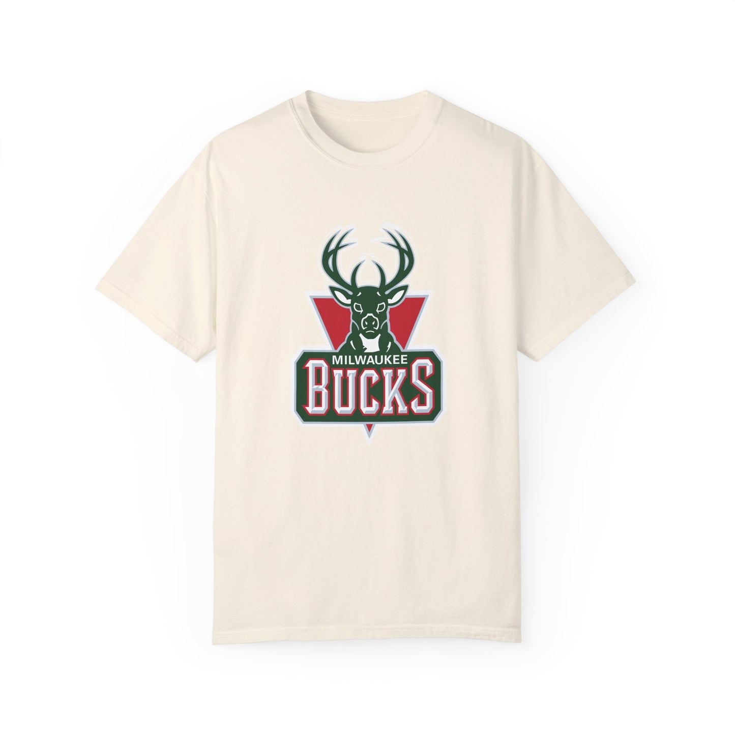 Milwaukee Bucks Hoop Lifestyle Garment-Dyed T-Shirt – Premium Cotton Tee for Customization