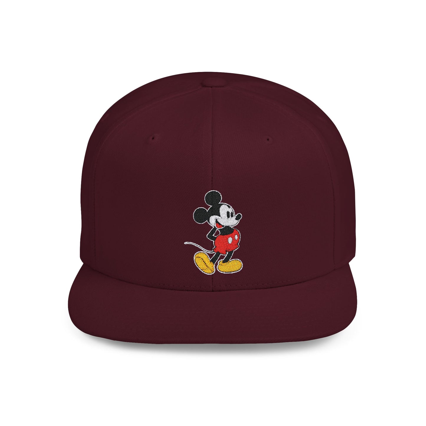 Mickey Mouse Art Flat Bill Snapback – Lightweight, Custom Fit, Premium Quality