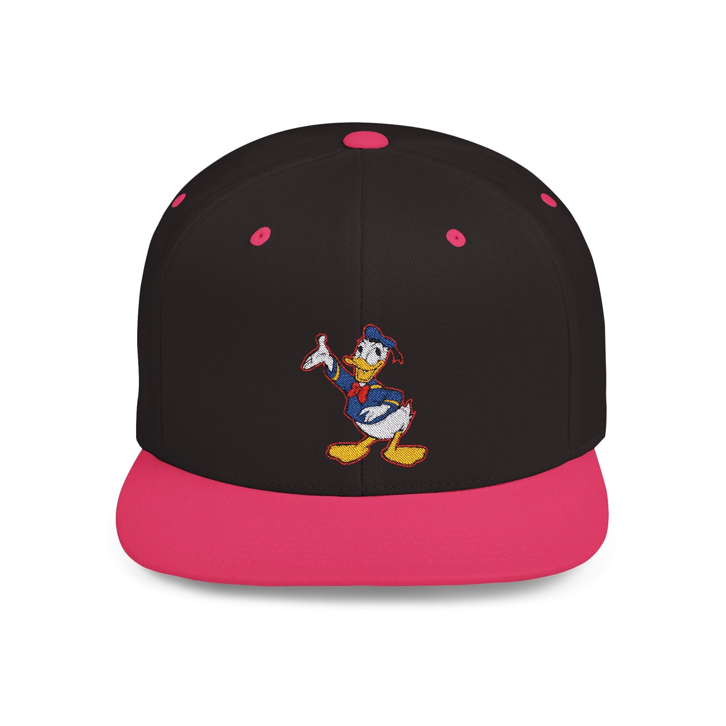 Donald Duck Flat Bill Snapback – Lightweight, Custom Fit, Premium Quality