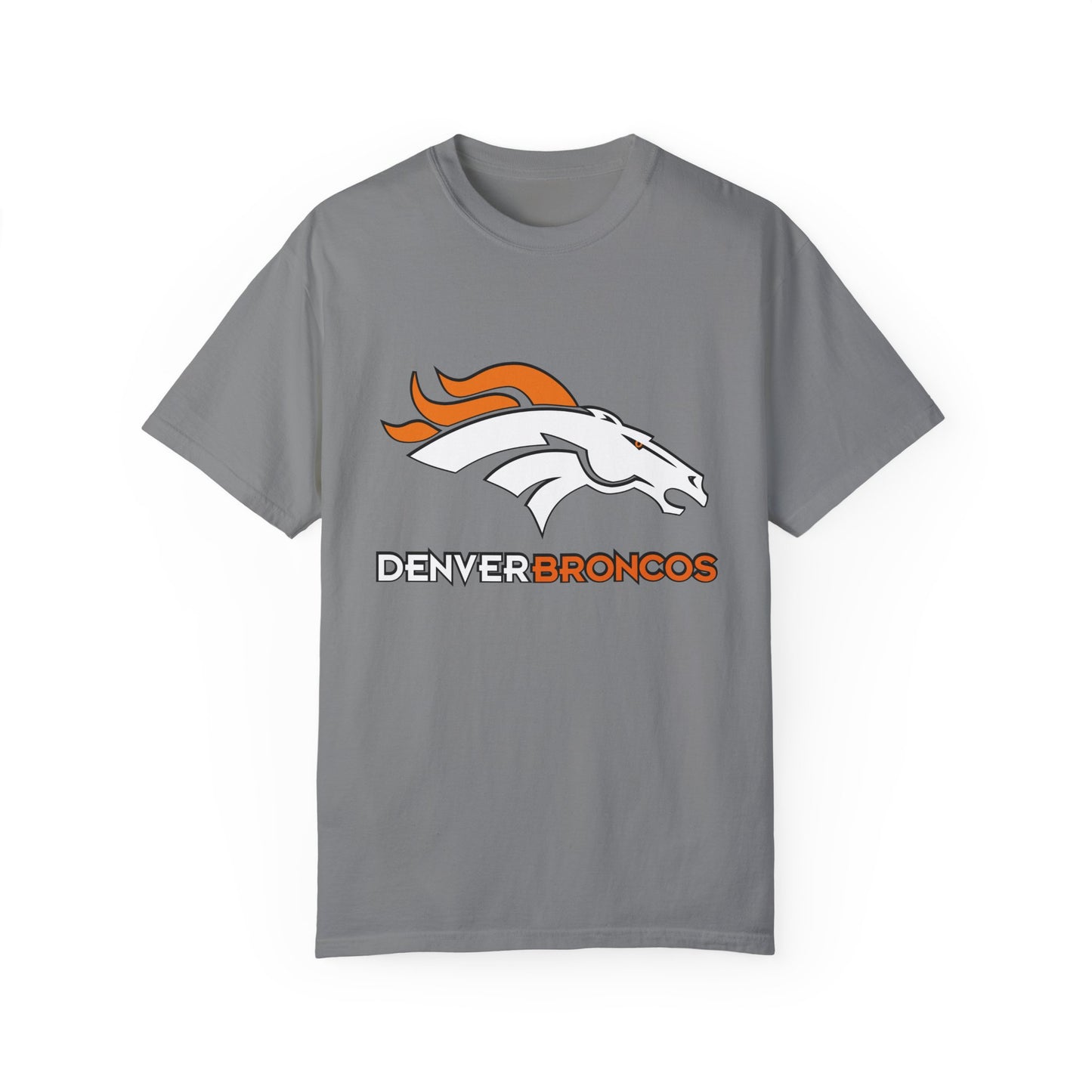 Denver Broncos Gear Garment-Dyed T-Shirt – Premium Cotton Tee for Customization