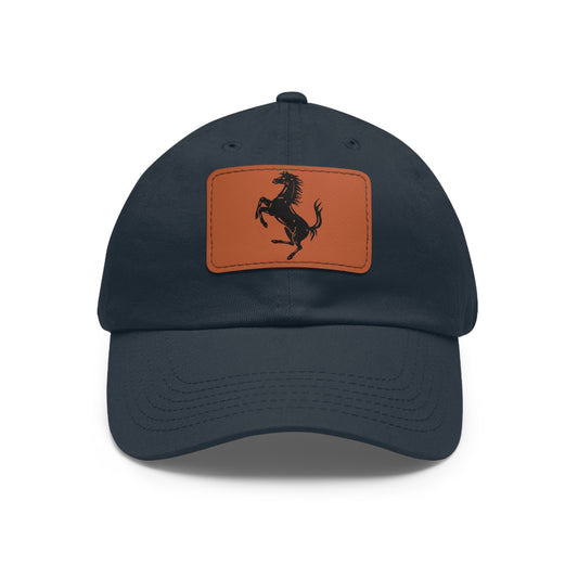 Dad Leather Patch Hat Ferrari World – Timeless Style, Perfect Fit