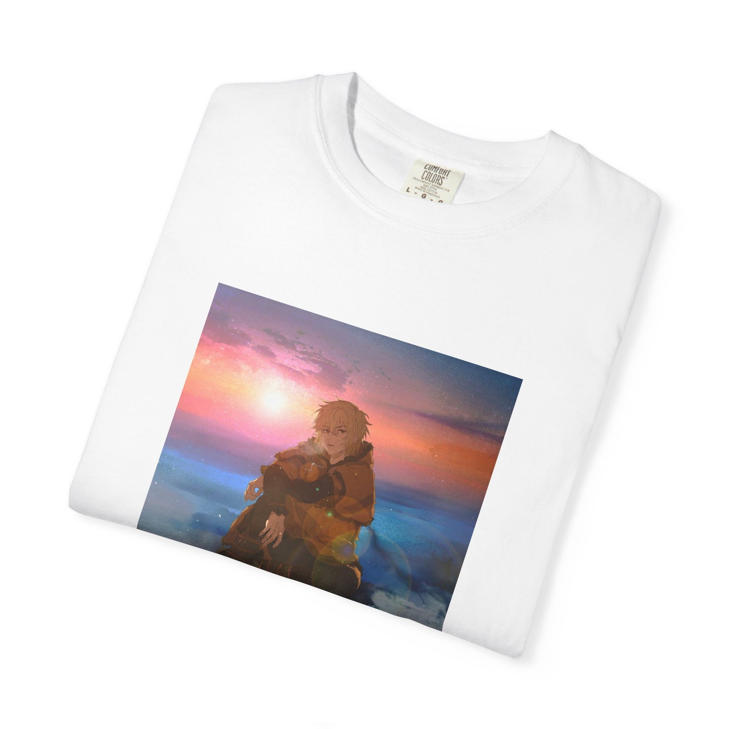 Vinland Saga Thorfinn Garment-Dyed T-Shirt – Premium Cotton Tee for Customization