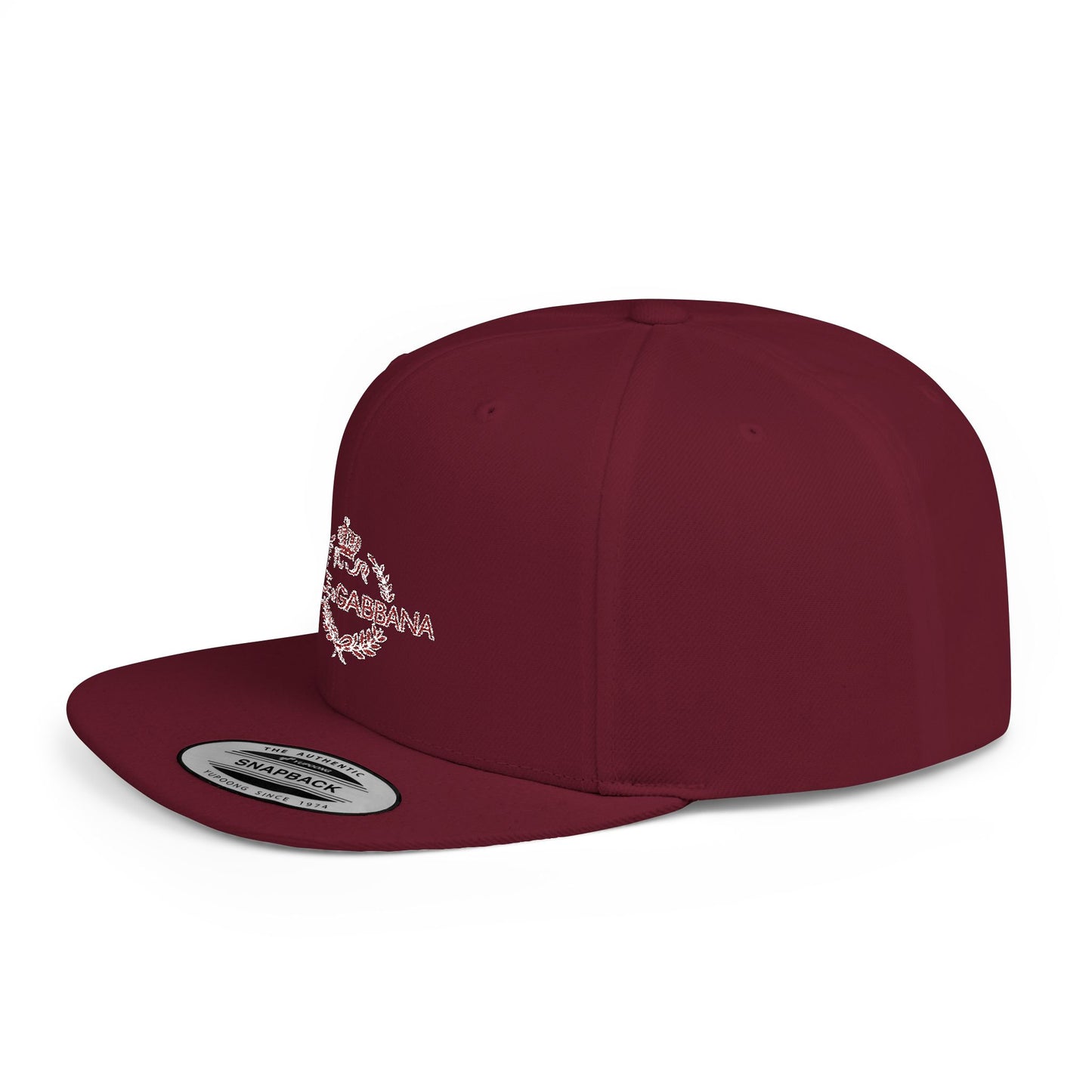 D&G Flat Bill Snapback – Lightweight, Custom Fit, Premium Quality