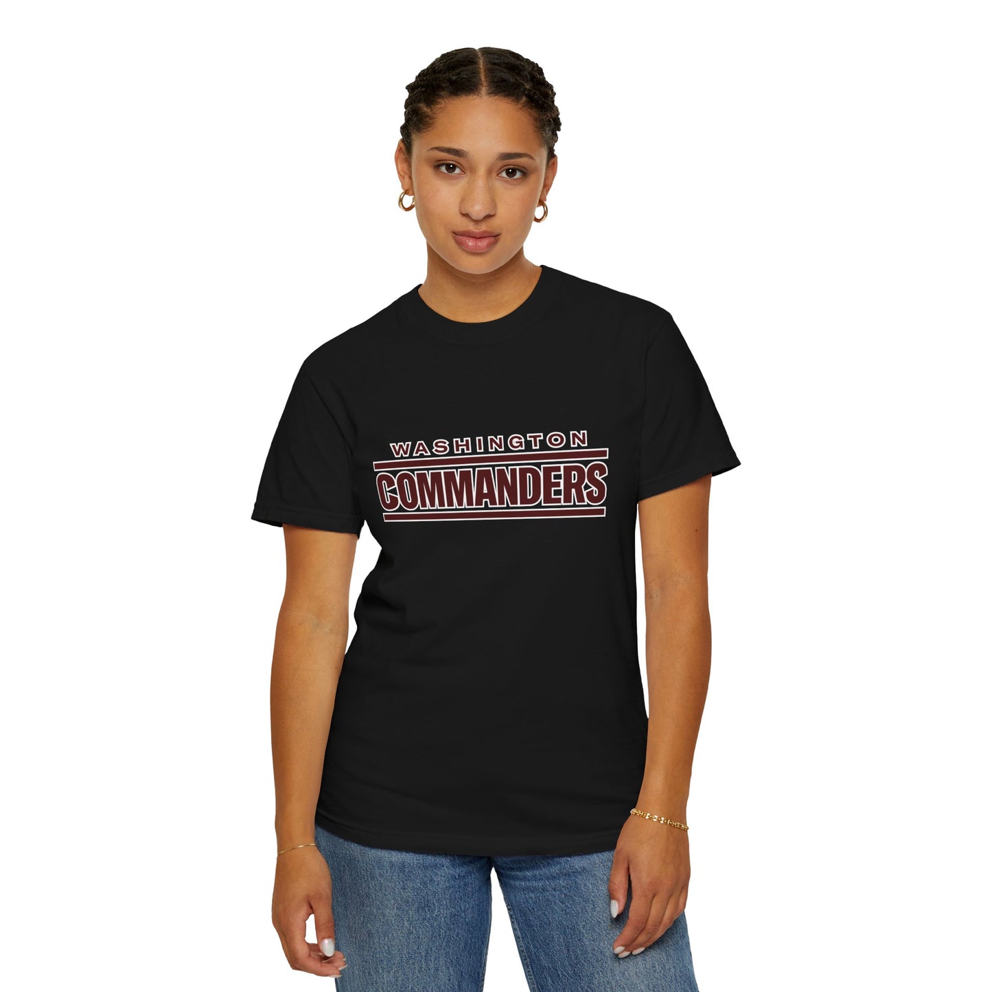 Washington Commanders Gear Garment-Dyed T-Shirt – Premium Cotton Tee for Customization