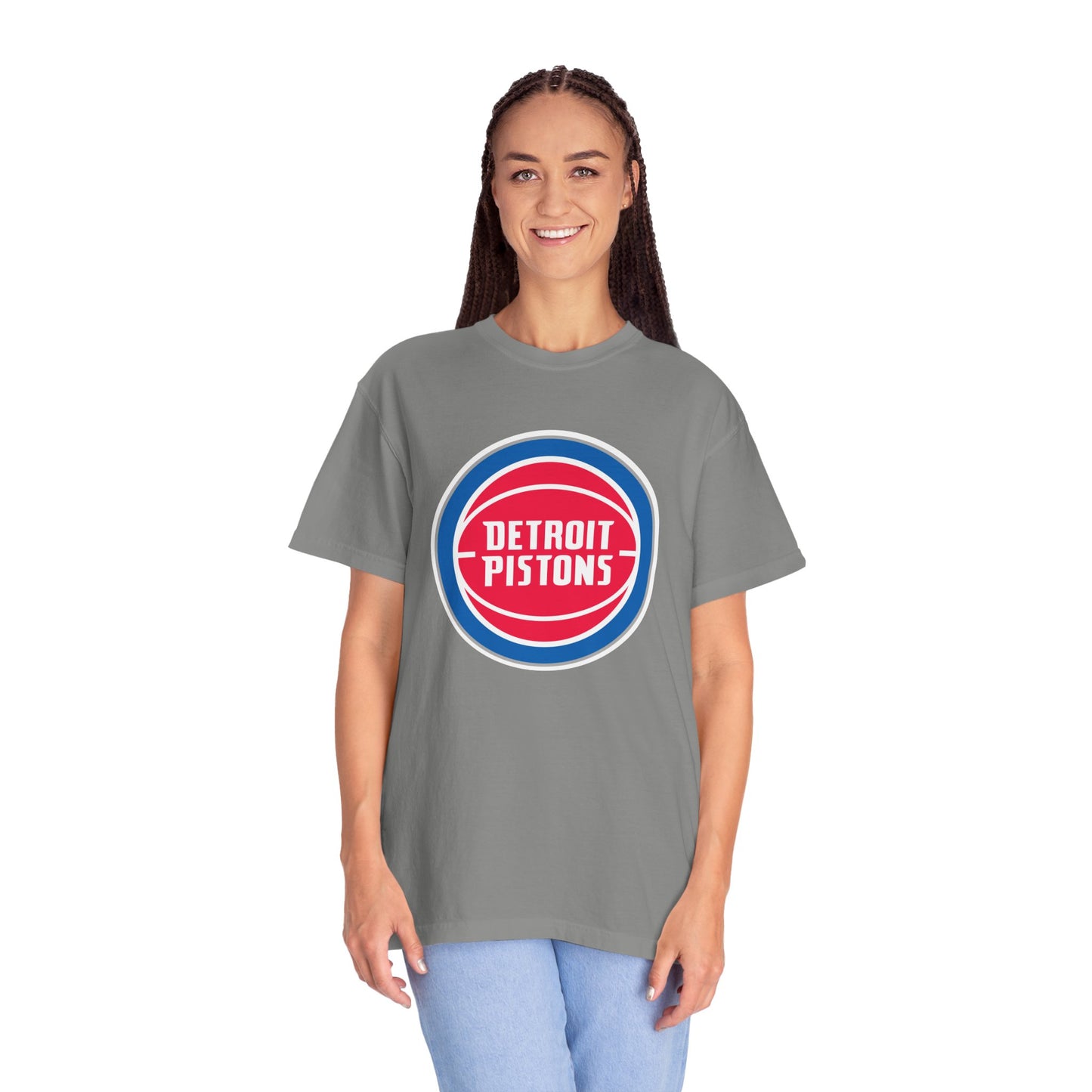 Detroit Pistons Built Different Garment-Dyed T-Shirt – Premium Cotton Tee for Customization