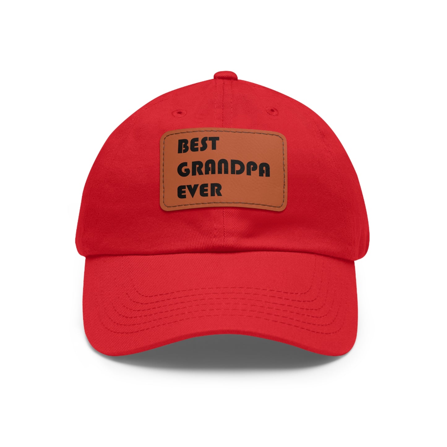 Dad Leather Patch Hat Best Grandpa Ever – Timeless Style, Perfect Fit