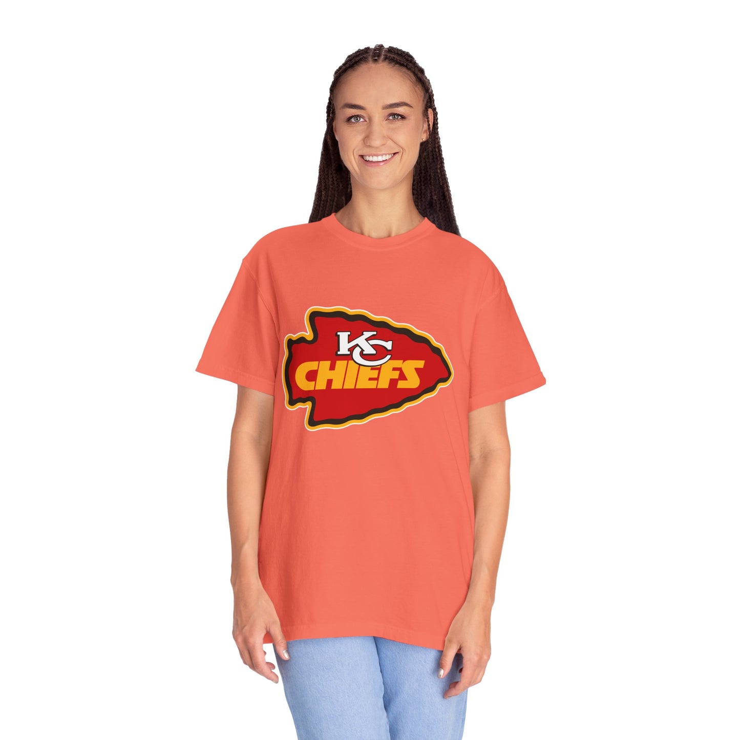 Kansas City Chiefs Apparel Garment-Dyed T-Shirt – Premium Cotton Tee for Customization