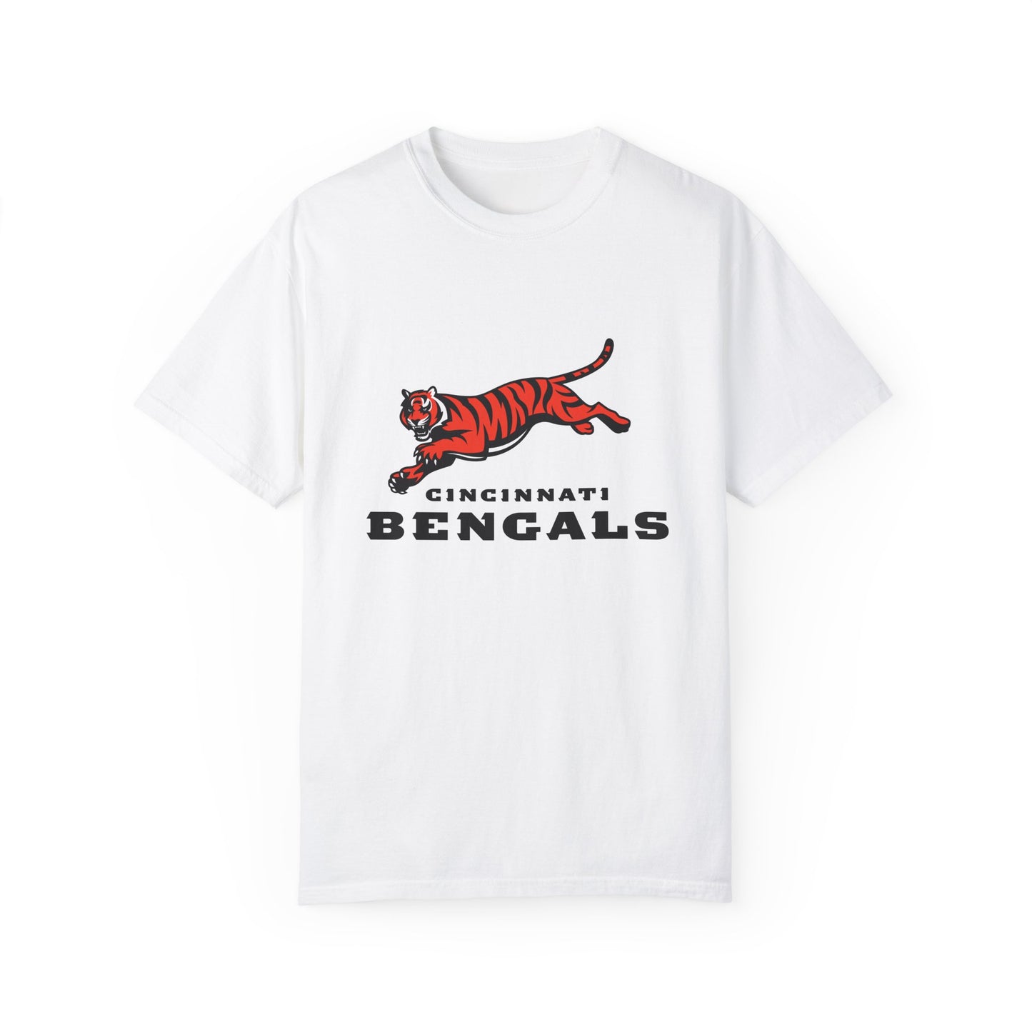 Cincinnati Bengals Clothing Garment-Dyed T-Shirt – Premium Cotton Tee for Customization