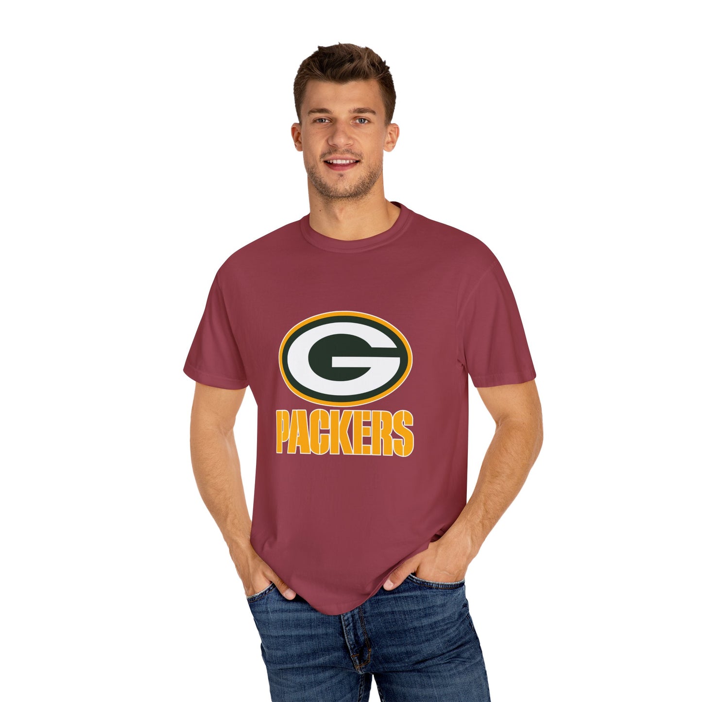 Green Bay Packers Merchandise Garment-Dyed T-Shirt – Premium Cotton Tee for Customization