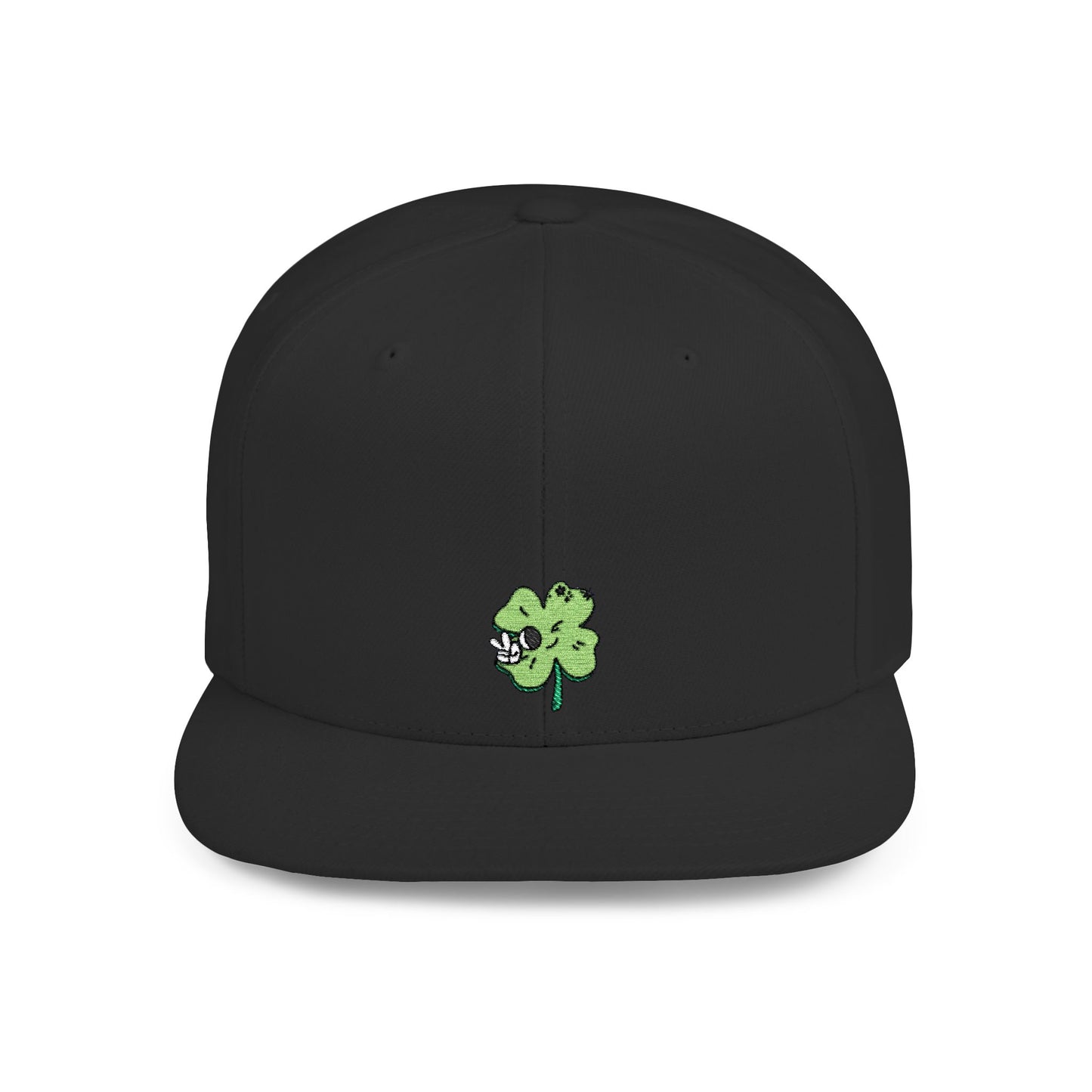 Icons Embroidered Cute Leaf On Cat Flat Bill Snapback – Lightweight, Custom Fit, Premium Quality