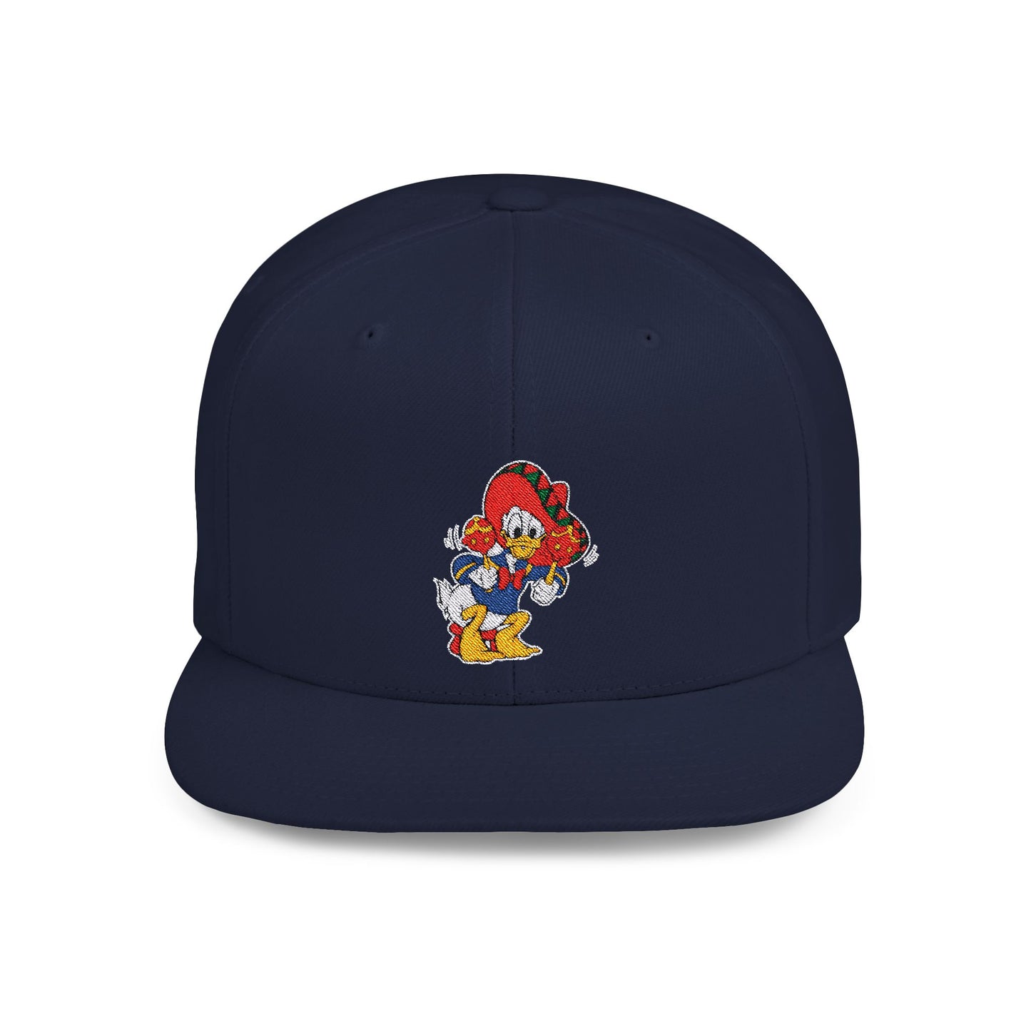 Donald Duck Cinco De Mayo Flat Bill Snapback – Lightweight, Custom Fit, Premium Quality