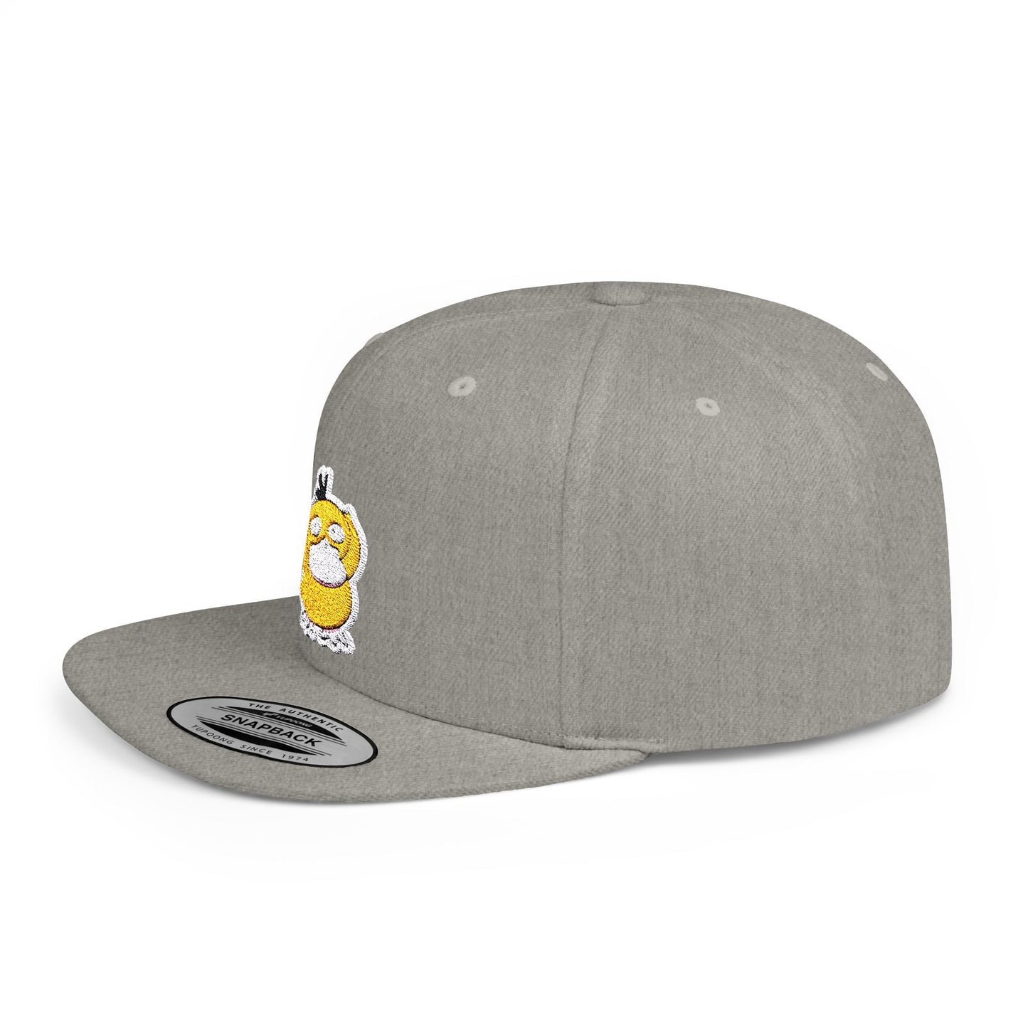 Psyduck Pokemon Flat Bill Snapback – Lightweight, Custom Fit, Premium Quality