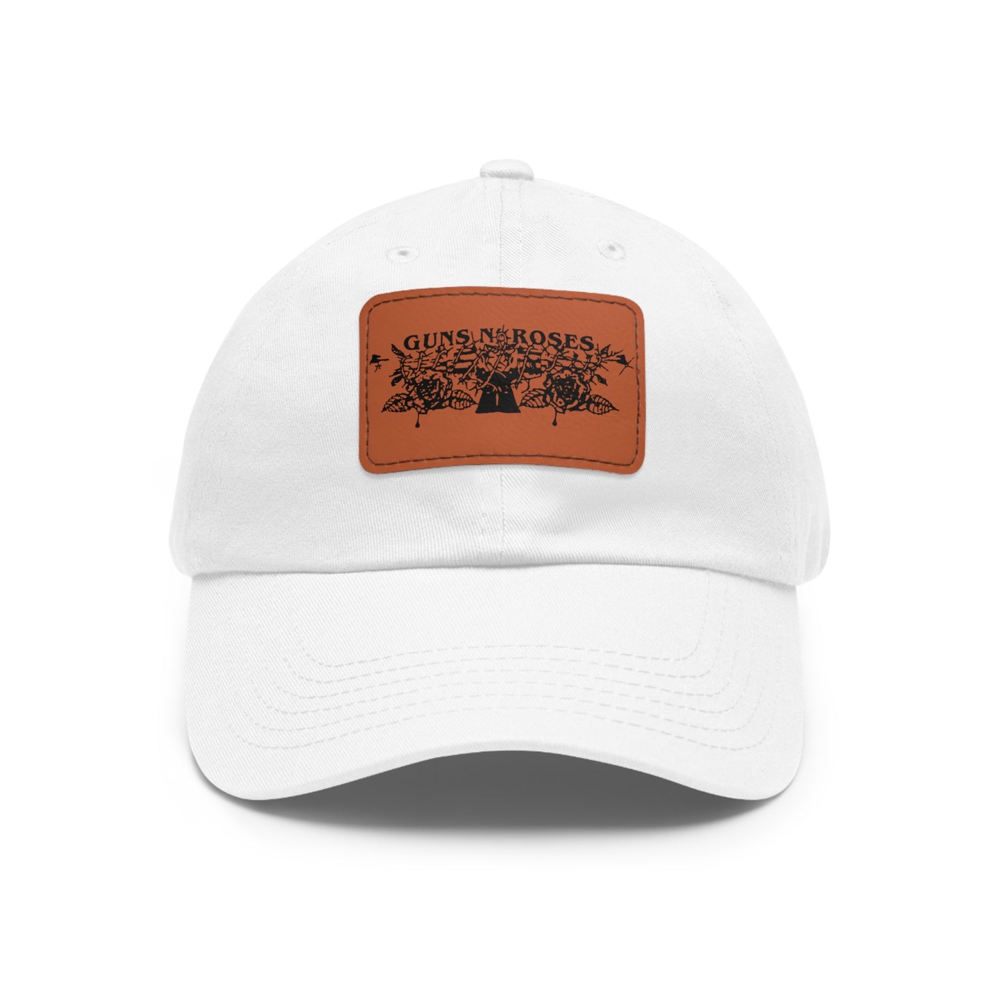 Dad Leather Patch Hat Gun and Rose – Timeless Style, Perfect Fit