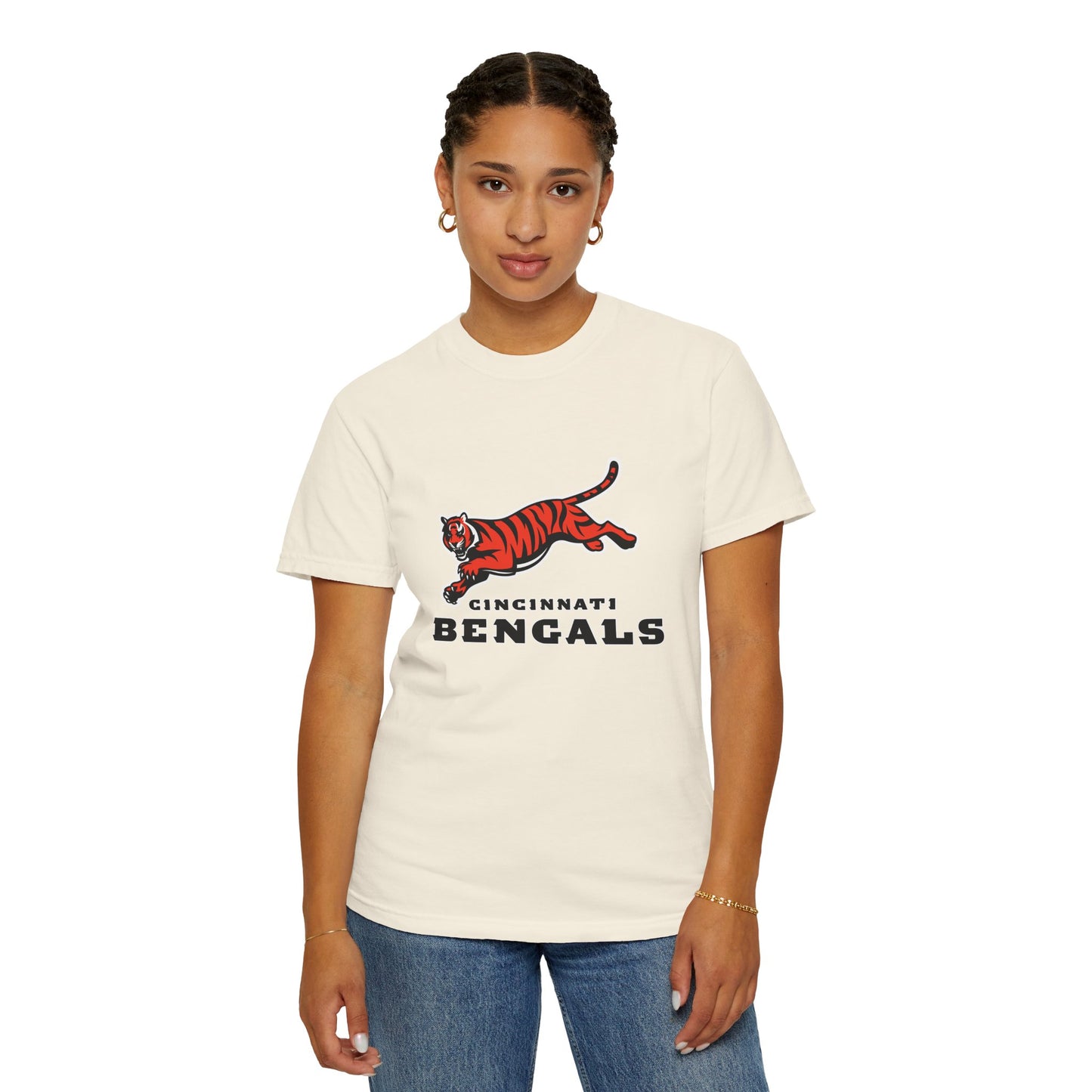 Cincinnati Bengals Clothing Garment-Dyed T-Shirt – Premium Cotton Tee for Customization